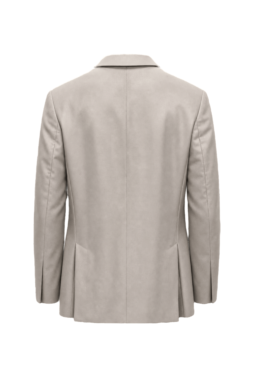 1970s Cream Wool Blend Blazer - Back View