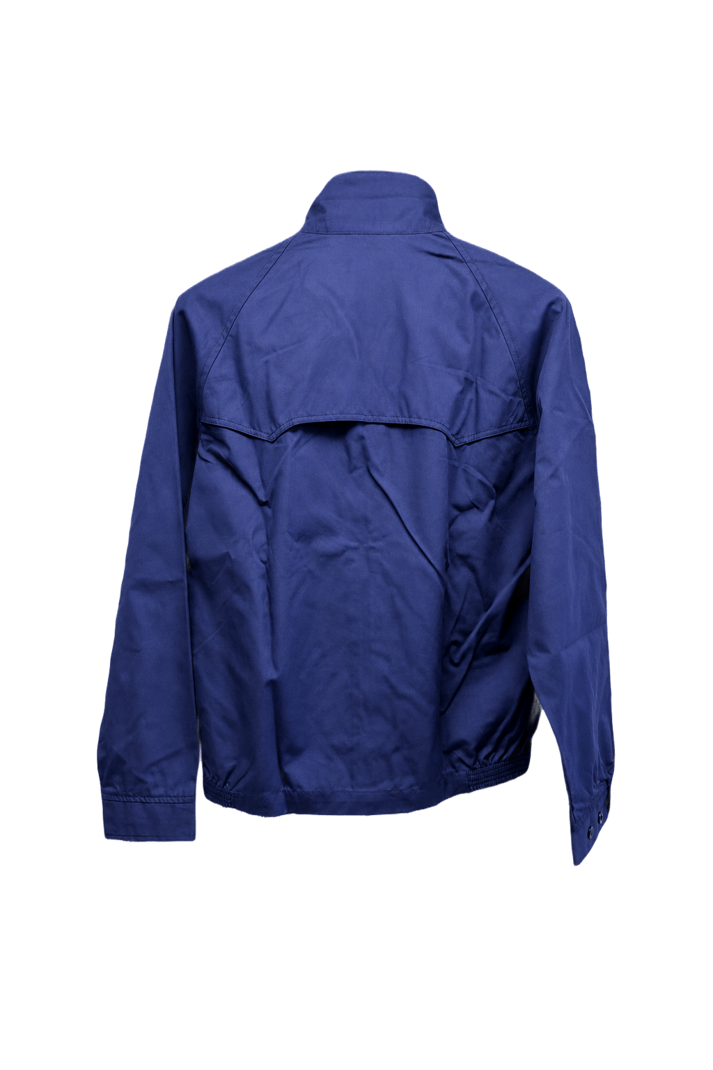 1980s Navy Blue Nylon Jacket - Back View