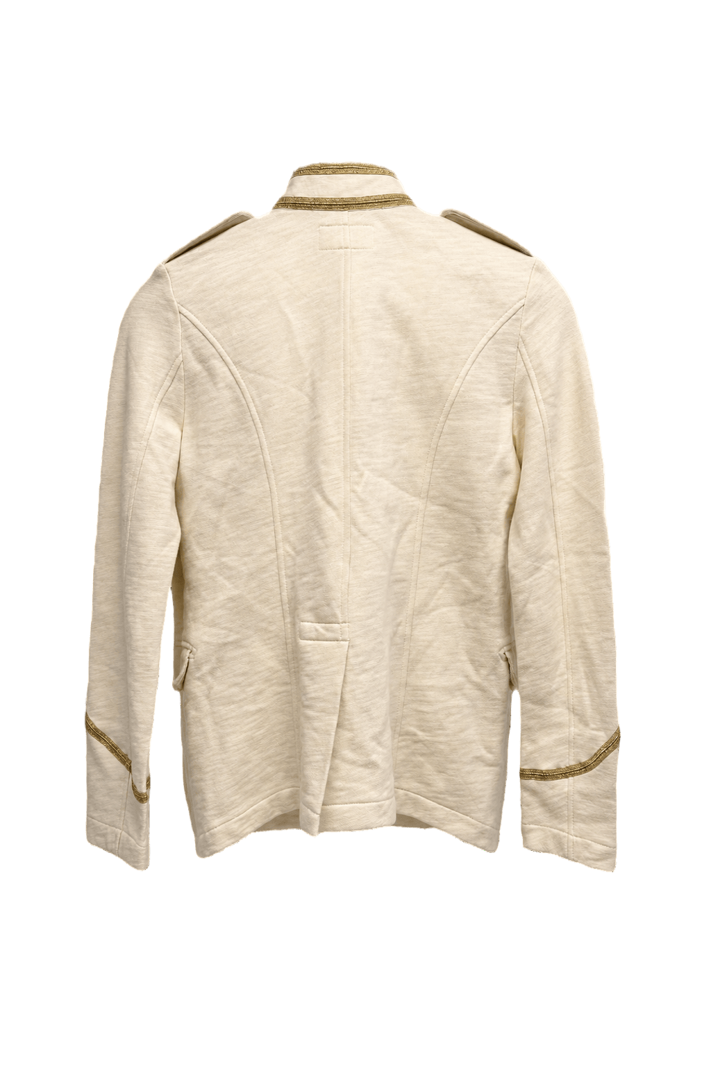 1990s Cream Cotton Jacket - Back View