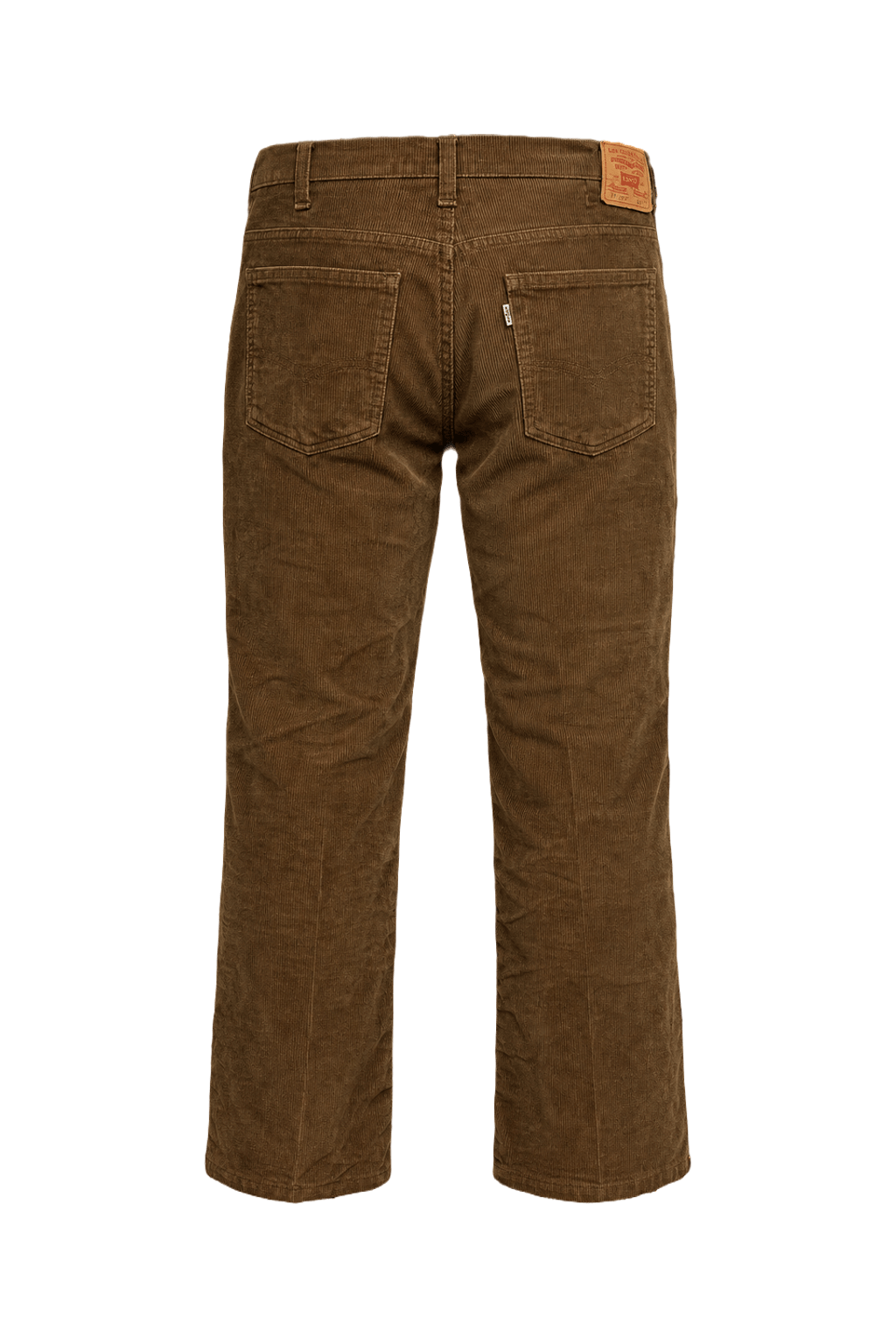 1970s Brown Corduroy Pants - Back View