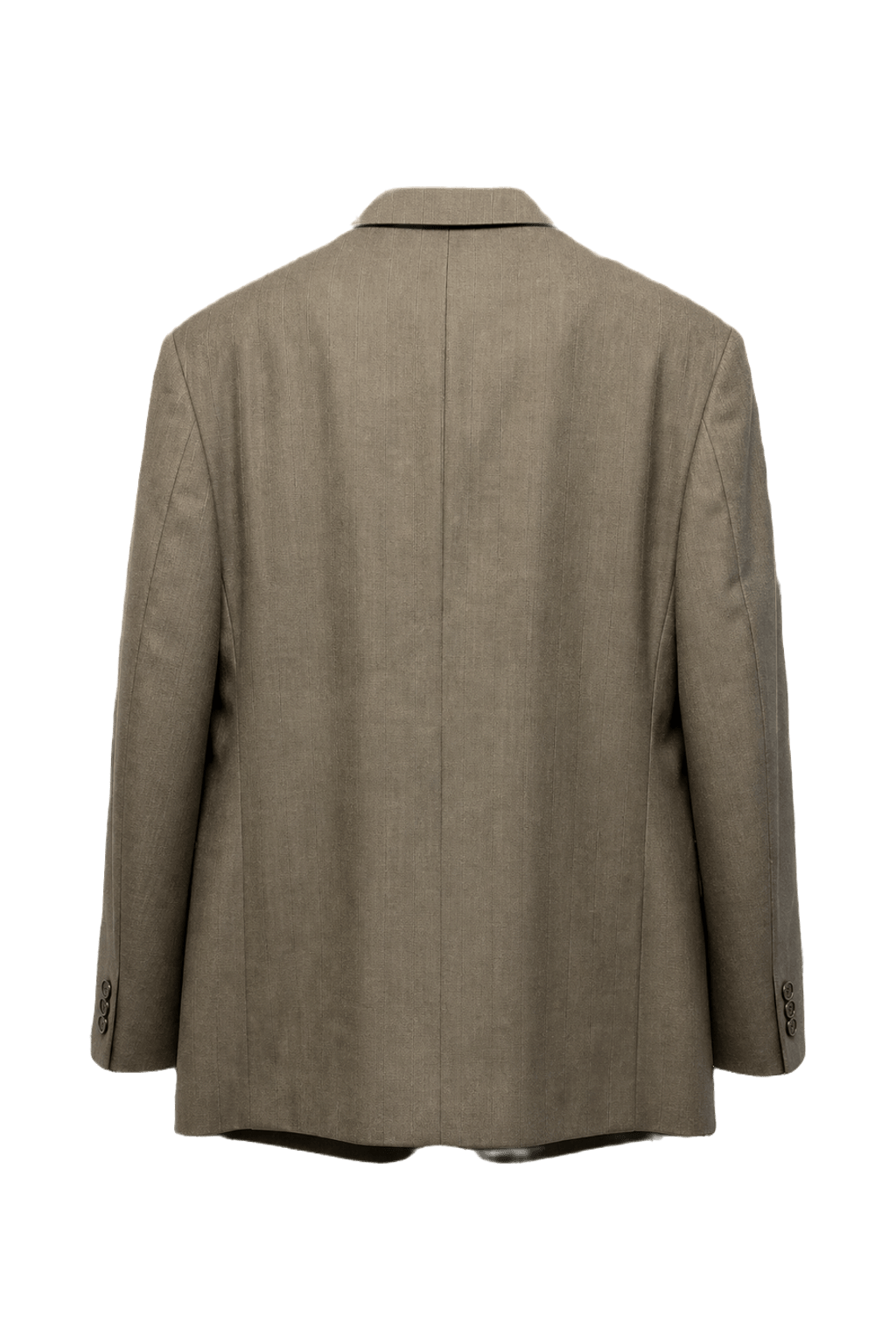 1980s Taupe Wool Blazer - Back View