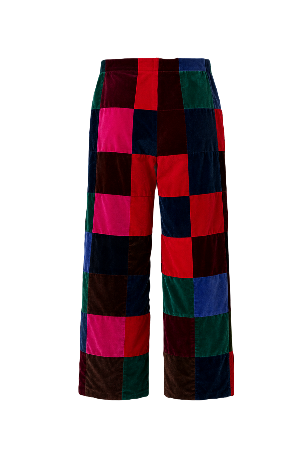 1970s Red Velvet Pants - Back View