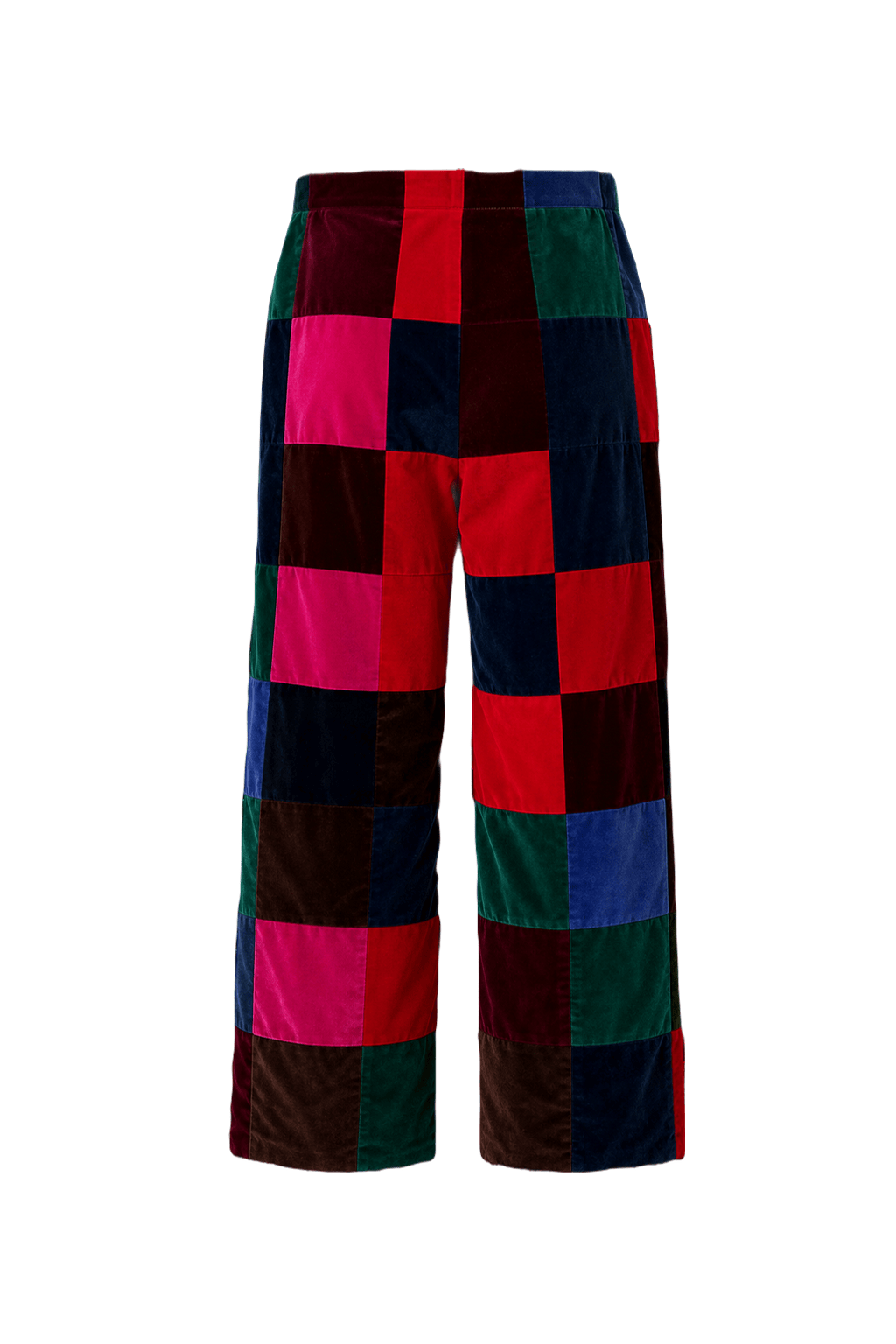 1970s Red Velvet Pants - Back View