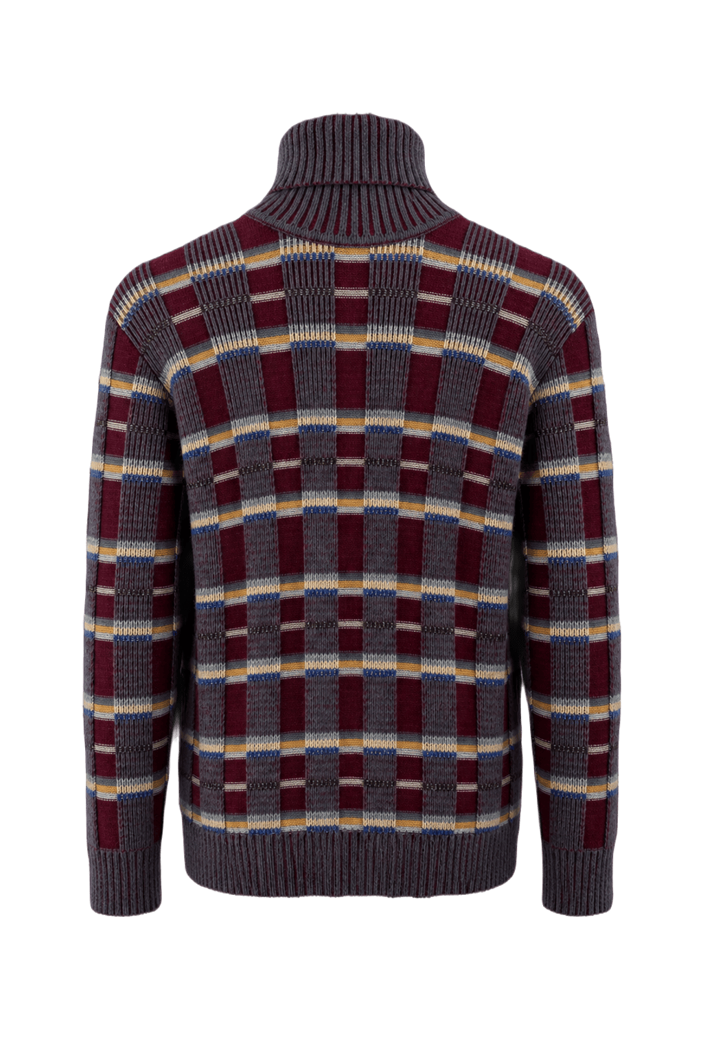 1970s Burgundy Cotton Blend Sweater - Back View