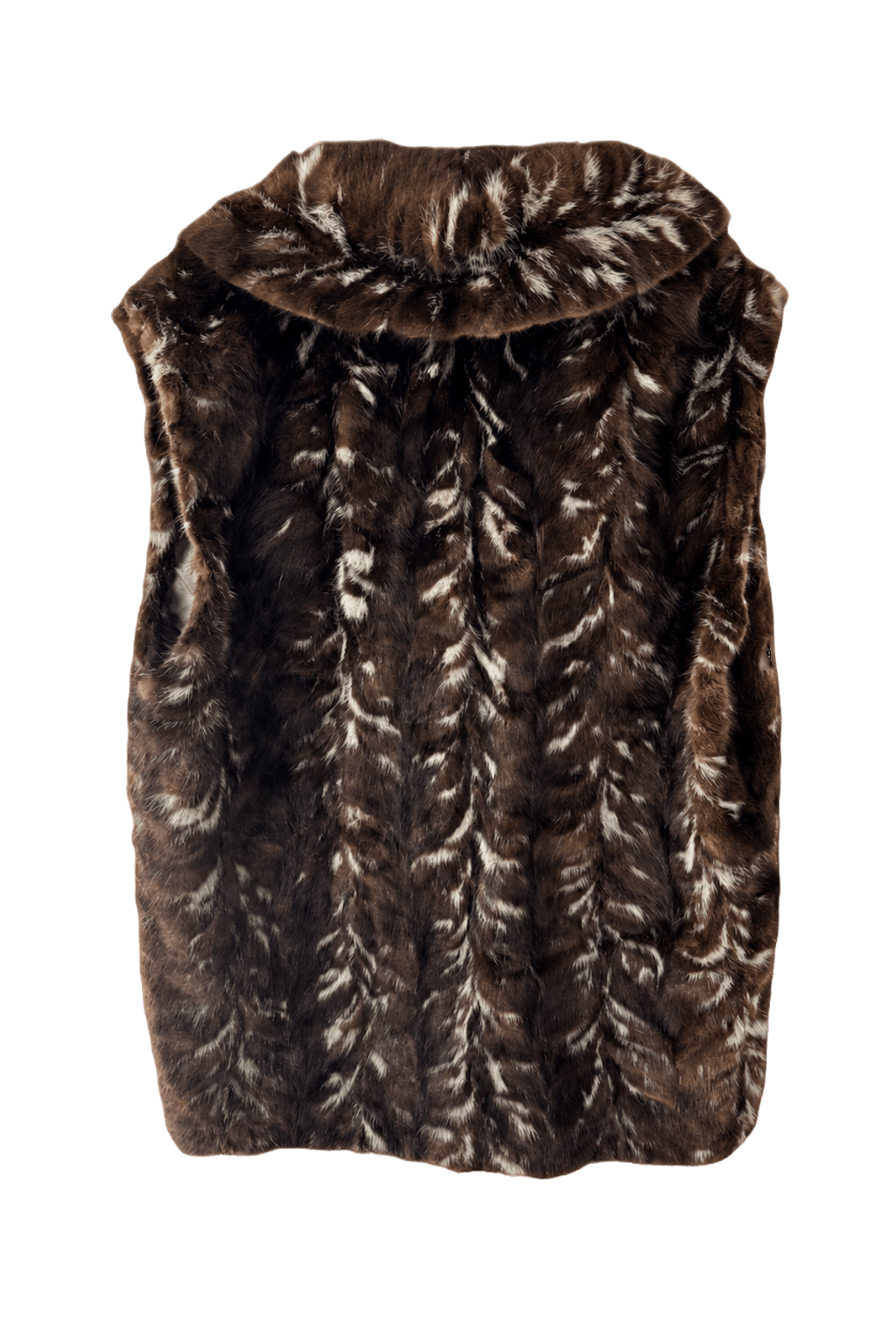 1990s Brown Fur Coat - Back View