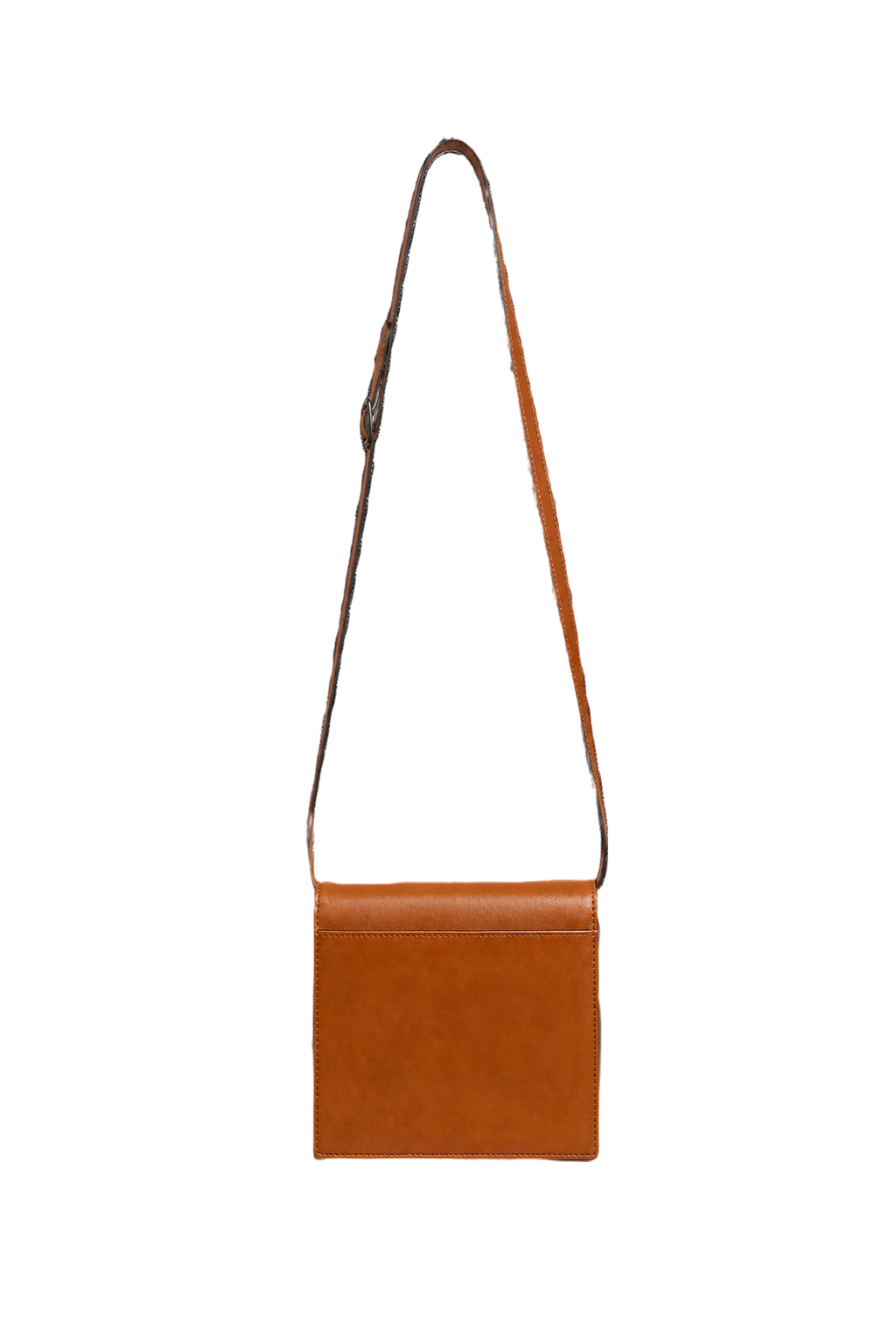 1980s Brown Leather Bag - Back View