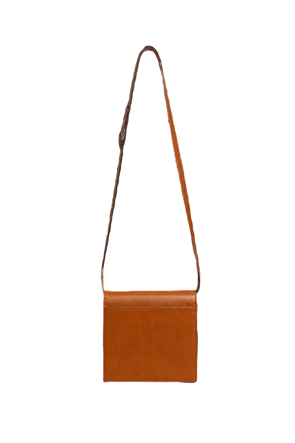 1980s Brown Leather Bag - Back View