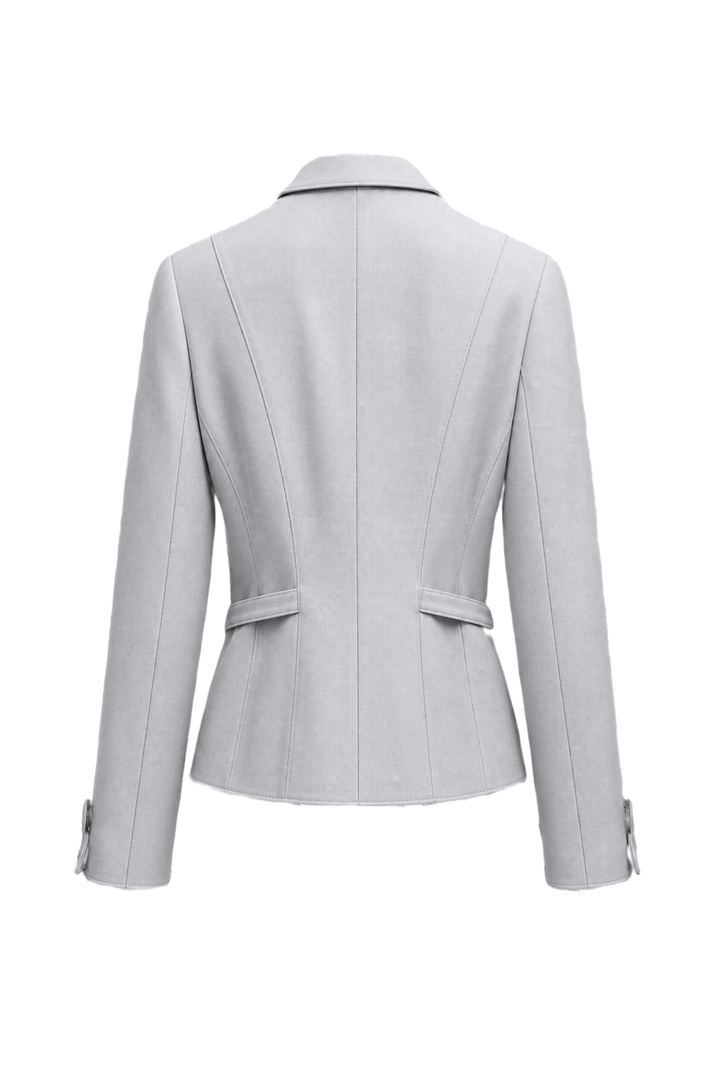 1990s Light Grey Unknown Jacket - Back View