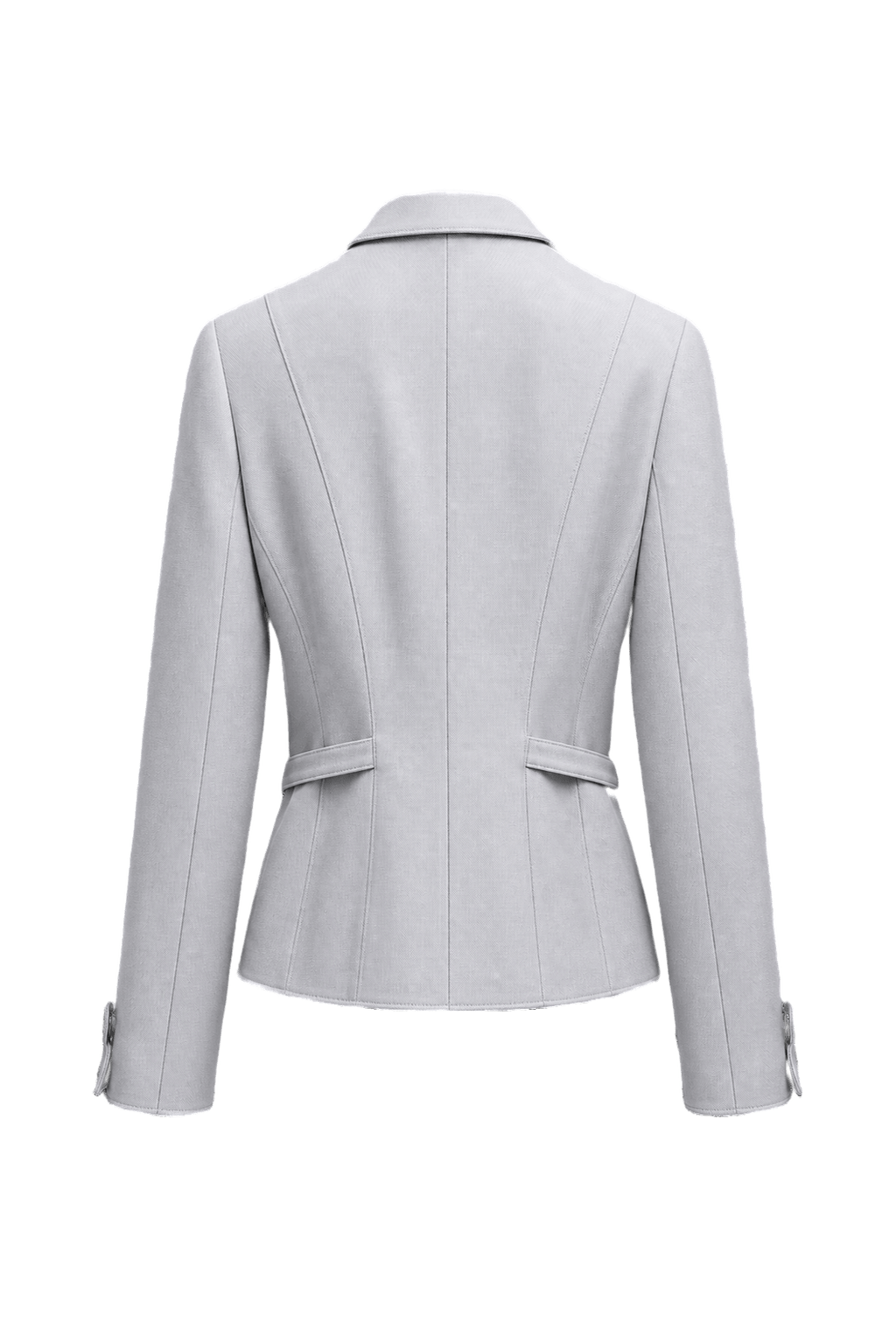 1990s Light Grey Unknown Jacket - Back View
