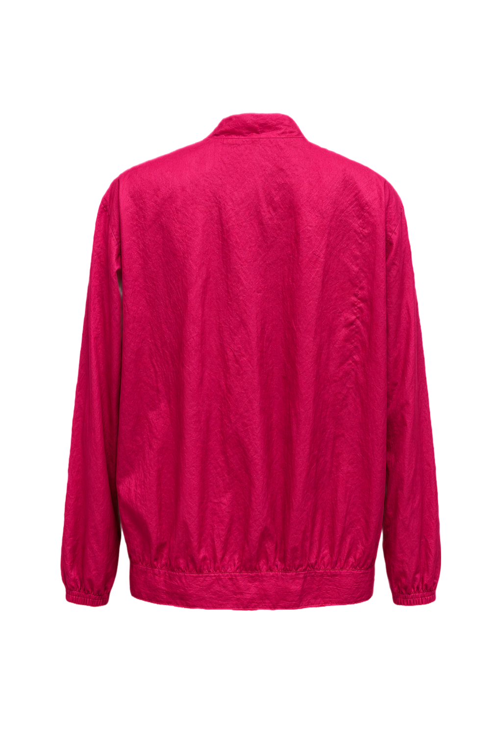 1980s Magenta Synthetic Jacket - Back View