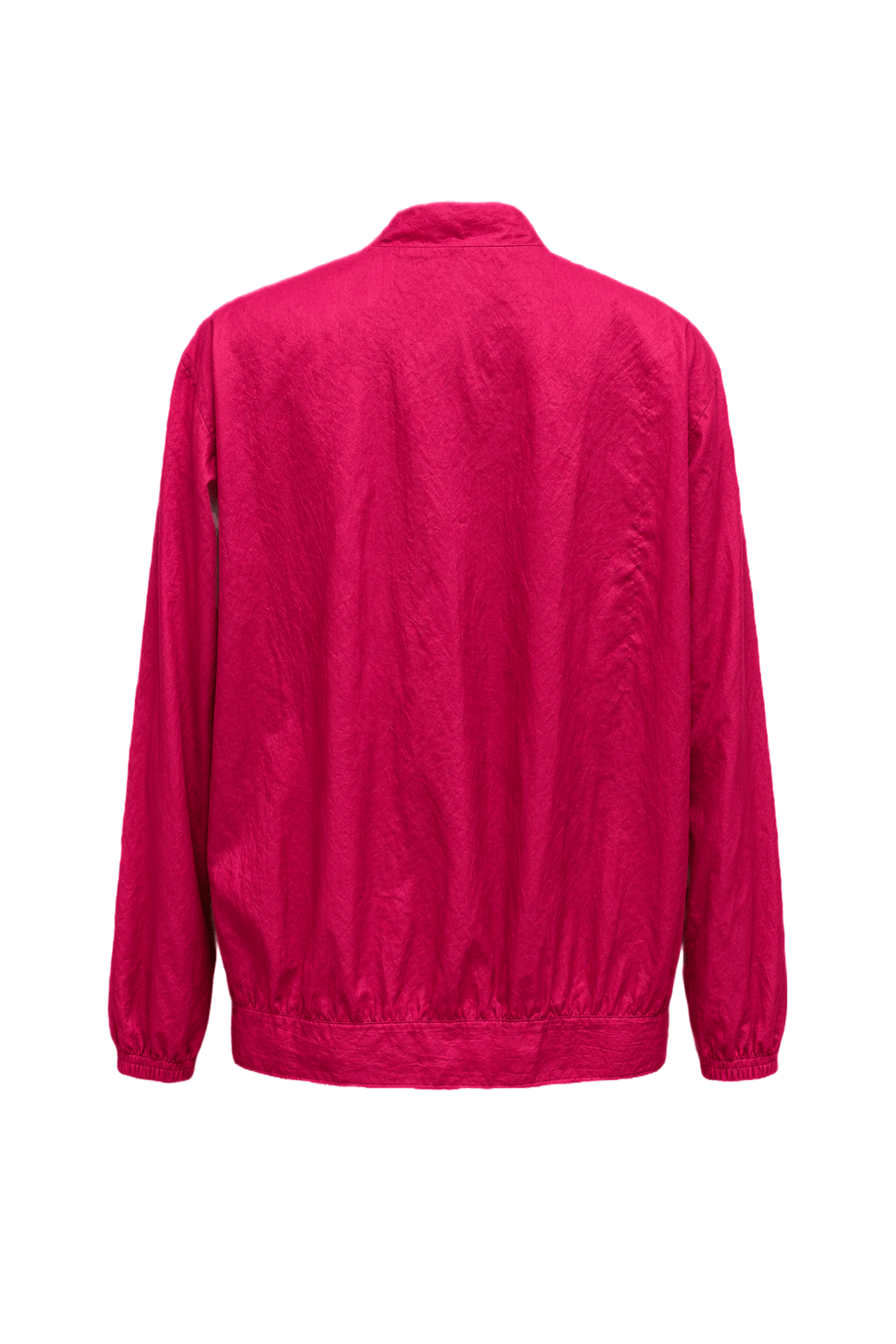 1980s Magenta Synthetic Jacket - Back View