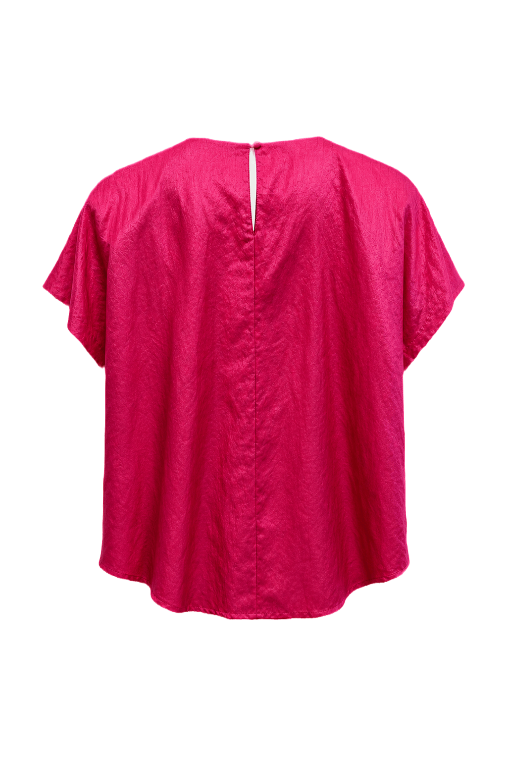 1980s Pink Synthetic Blouse - Back View