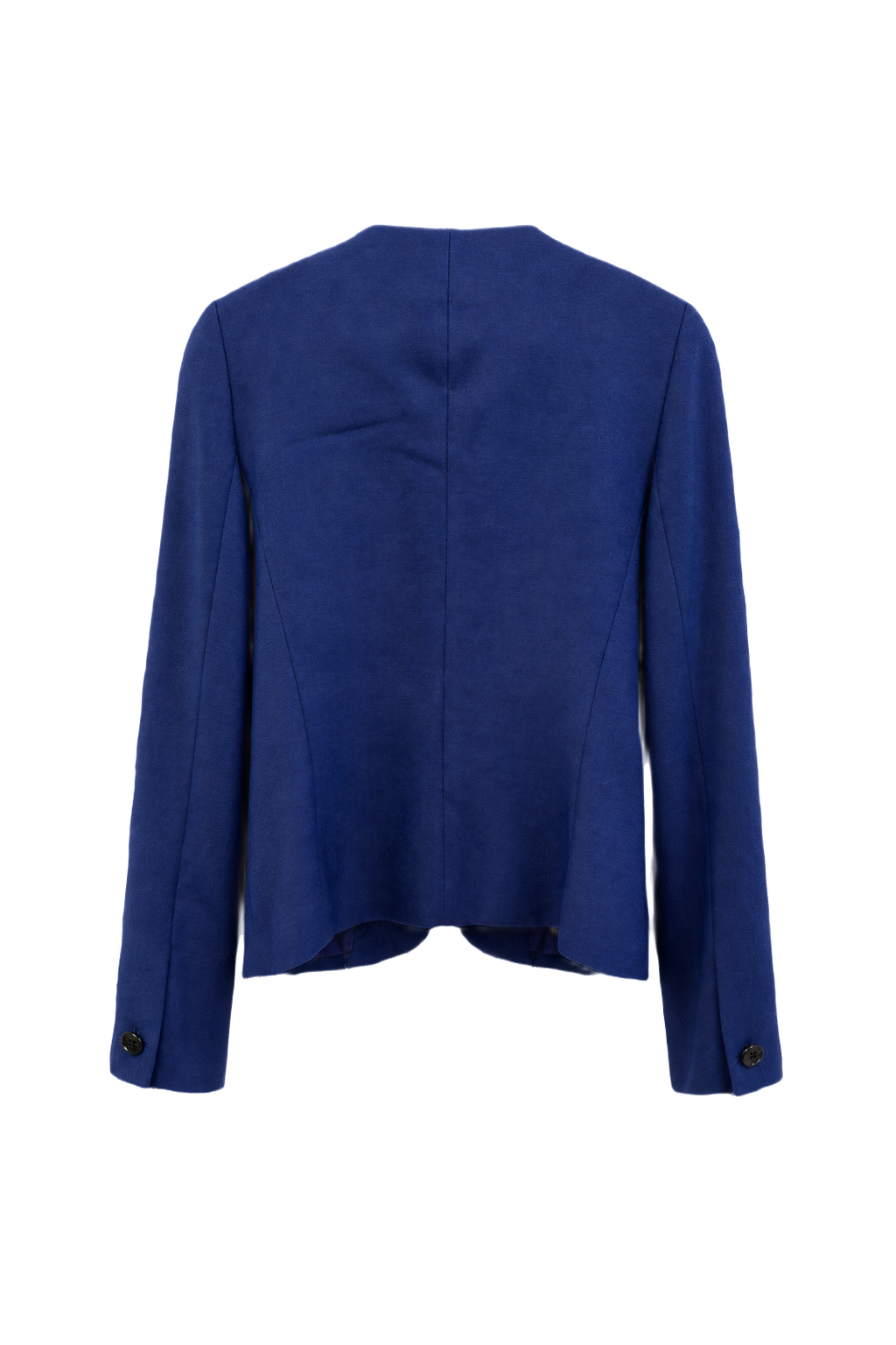 1980s Blue Wool Blazer - Back View