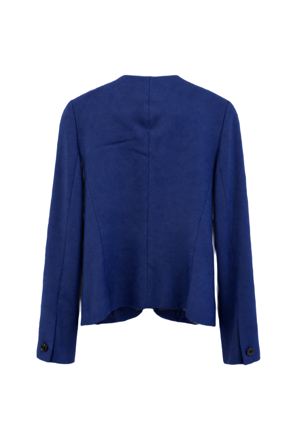 1980s Blue Wool Blazer - Back View