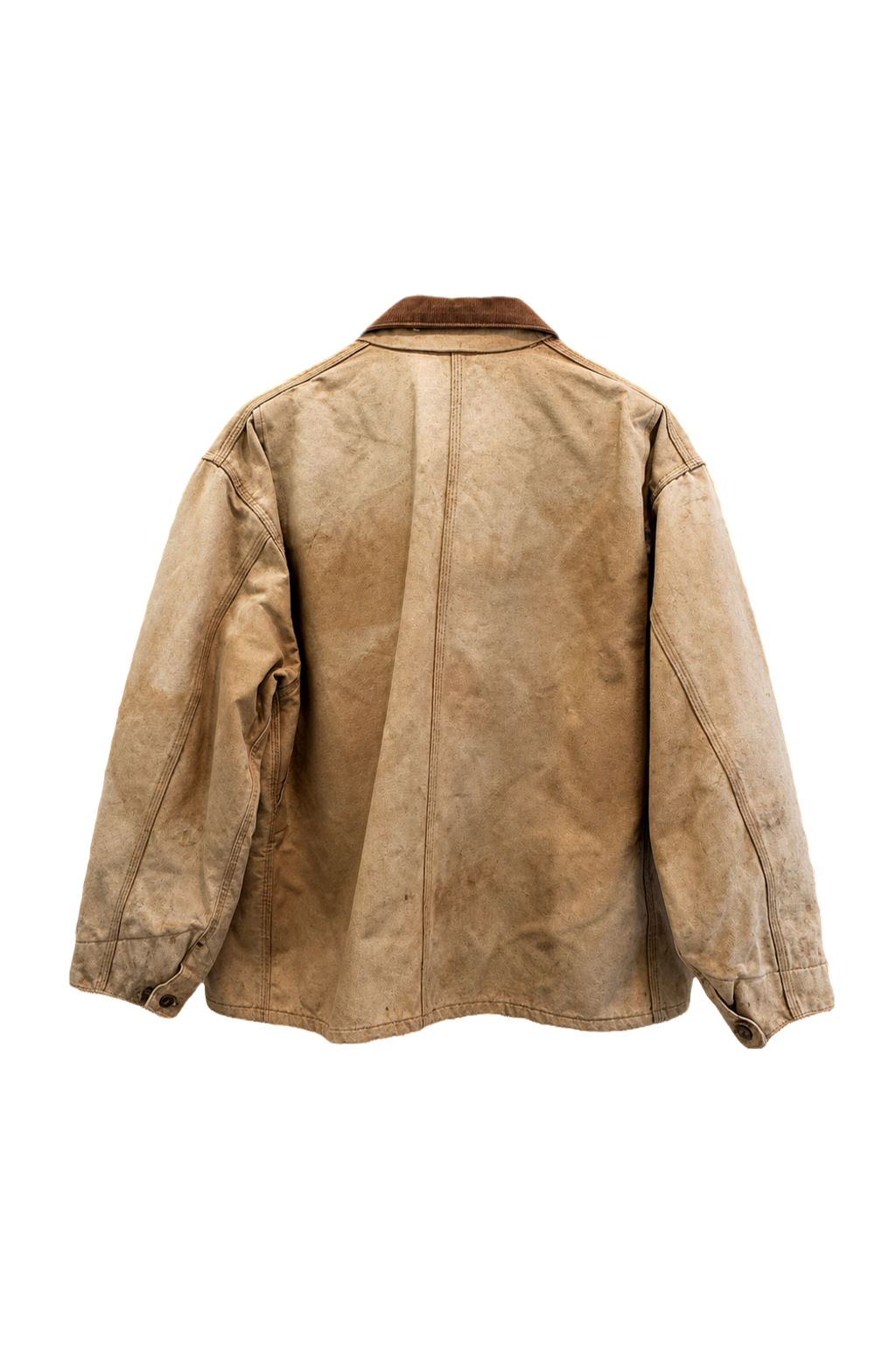 1990s Tan Cotton Canvas Jacket - Back View