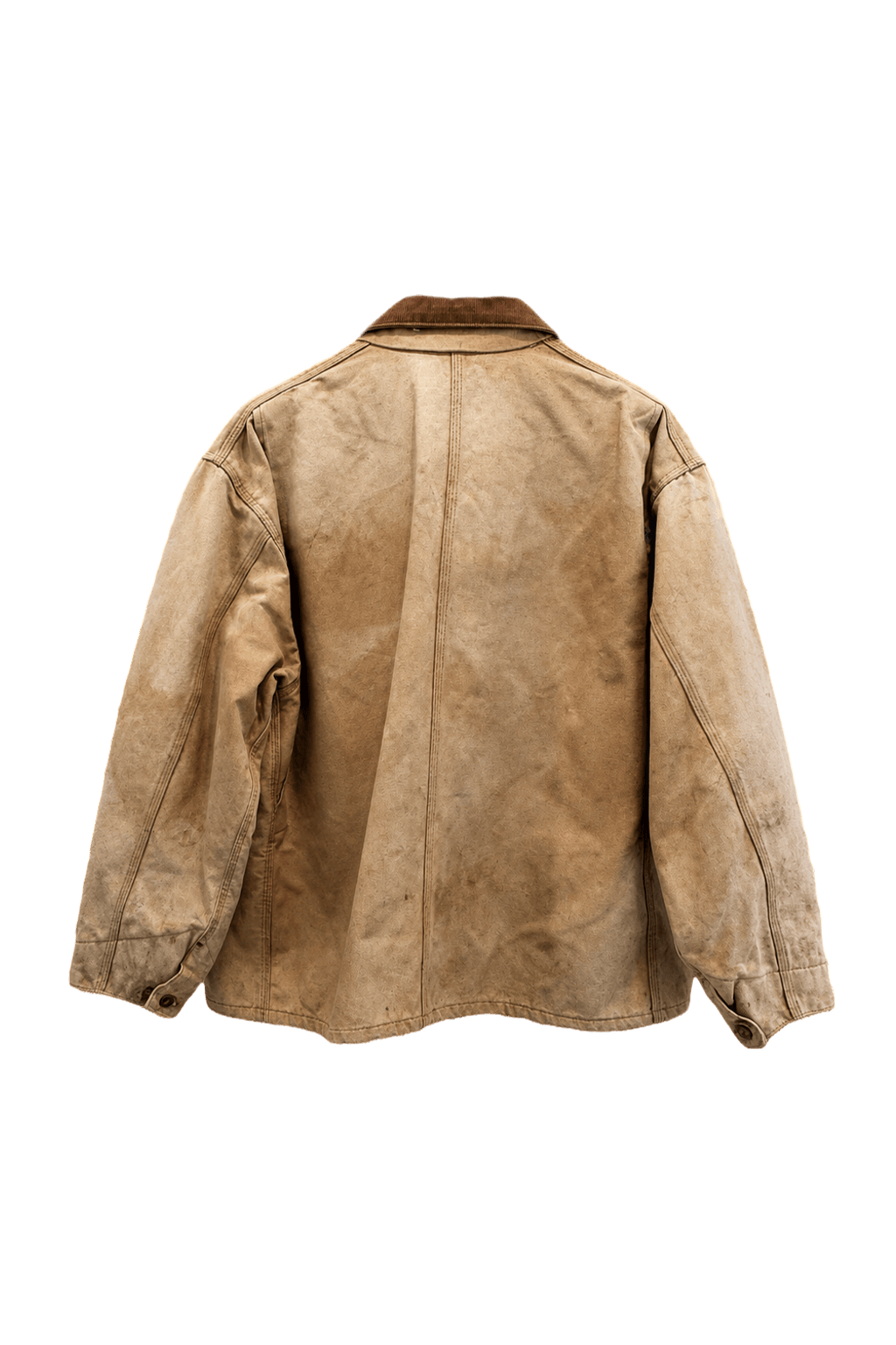1990s Tan Cotton Canvas Jacket - Back View