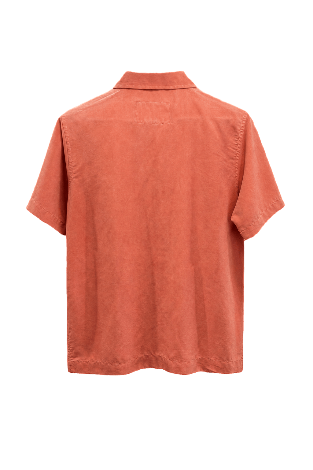 1970s Coral Cotton Shirt - Back View