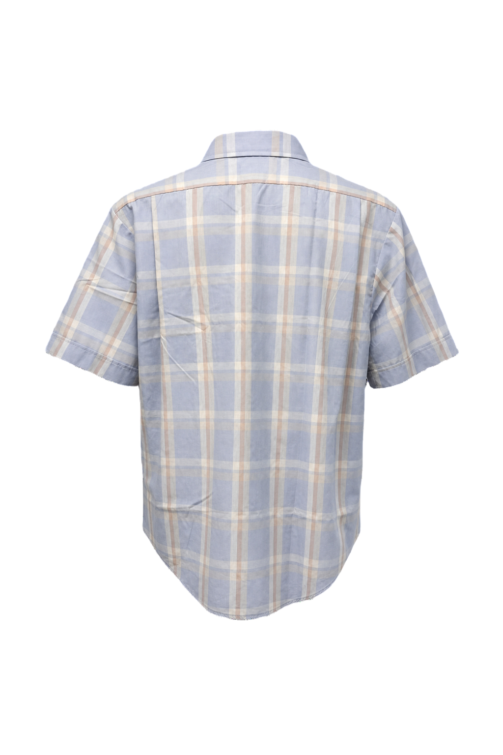 1970s Light Blue Cotton Shirt - Back View