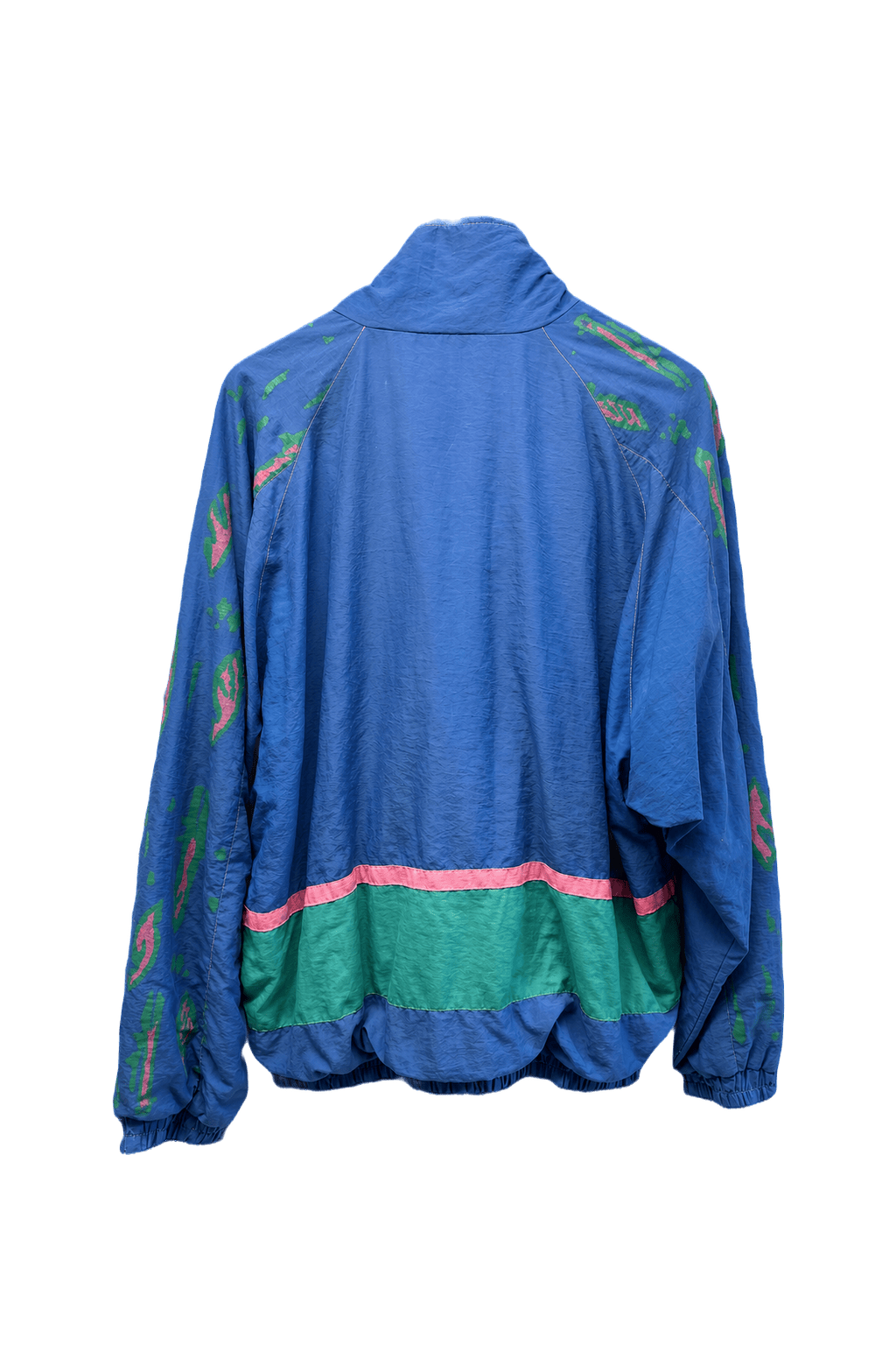 1990s Blue Cotton Blend Jacket - Back View
