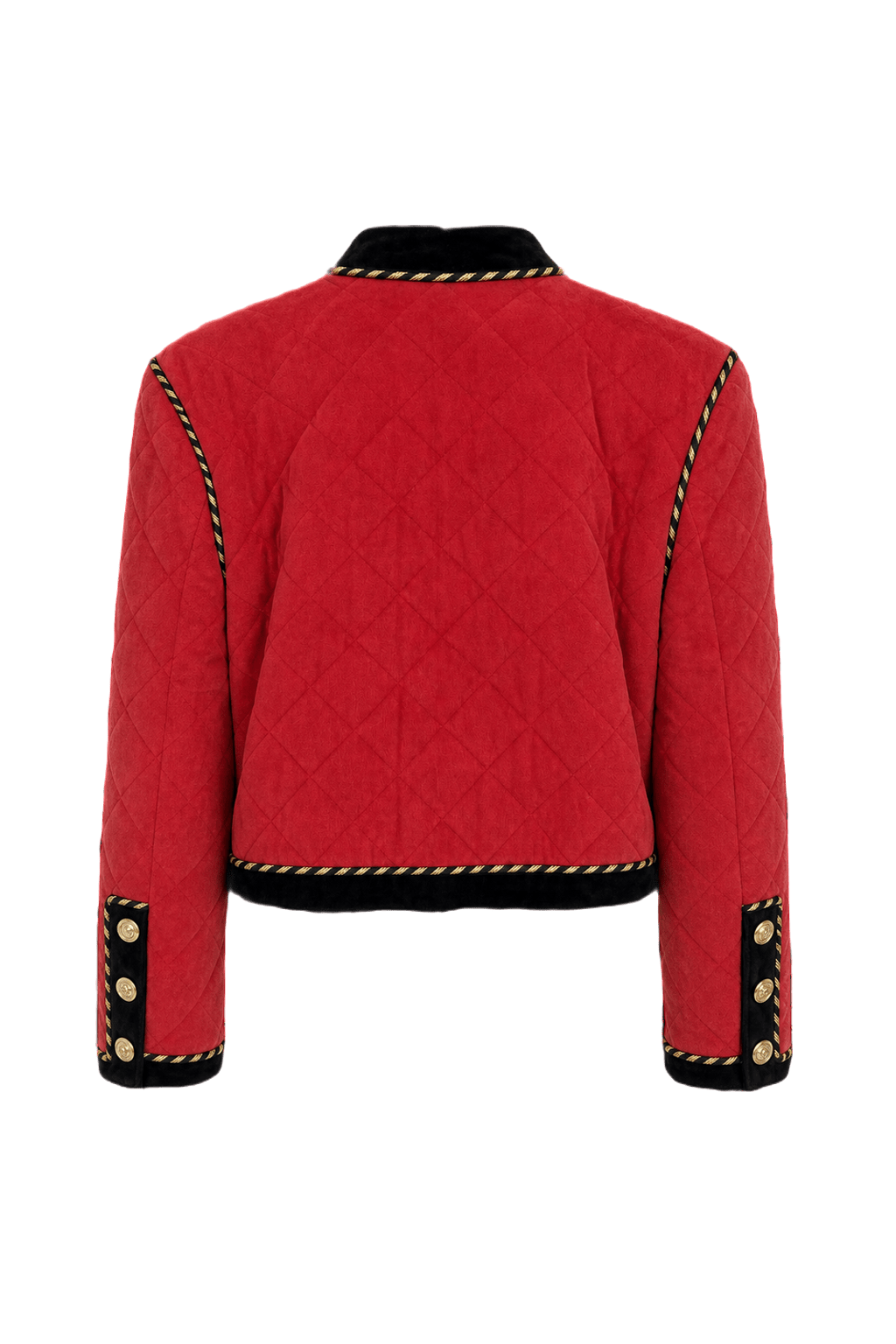 1970s Red Suede Jacket - Back View