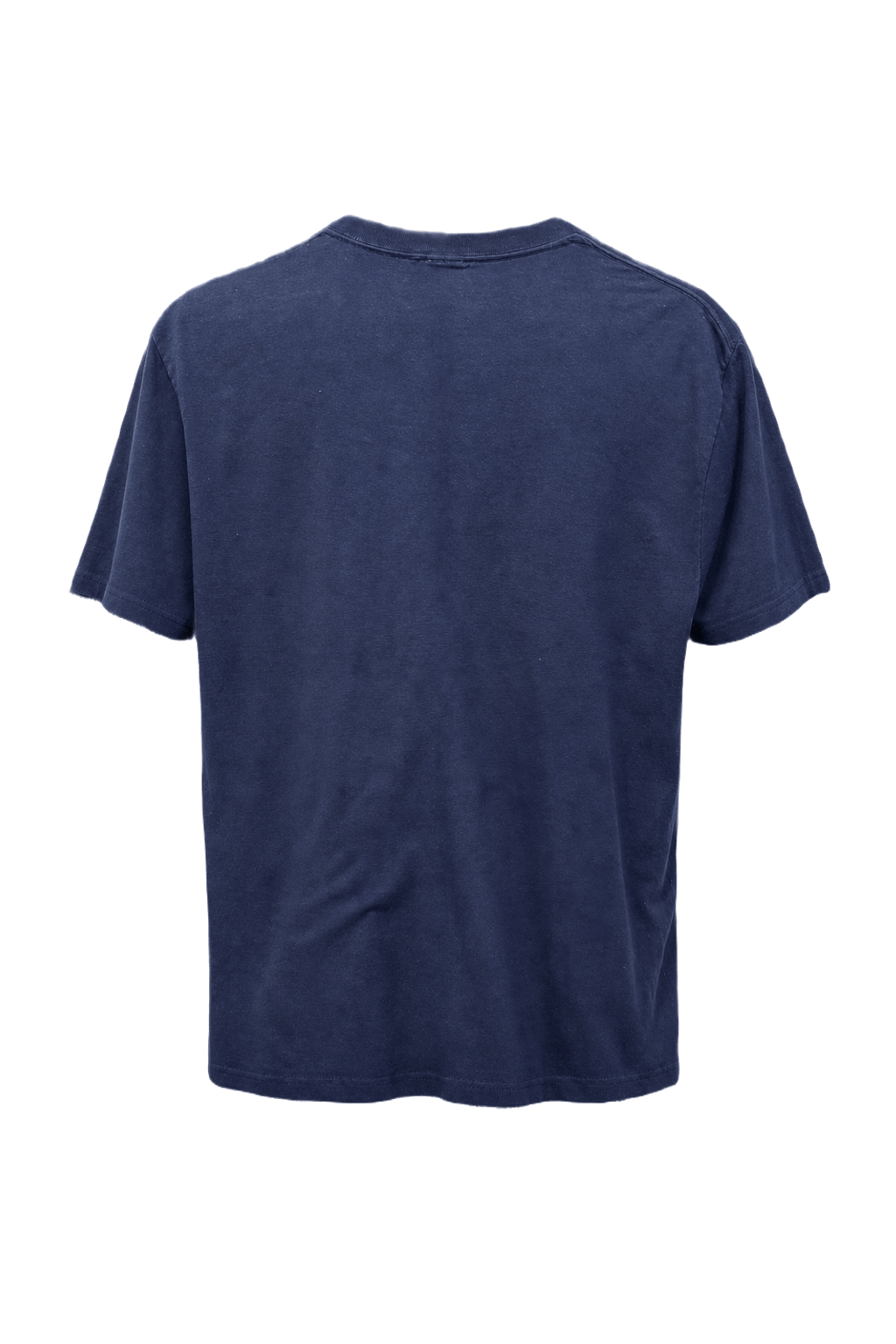 1990s Navy Blue Cotton T-Shirt - Back View