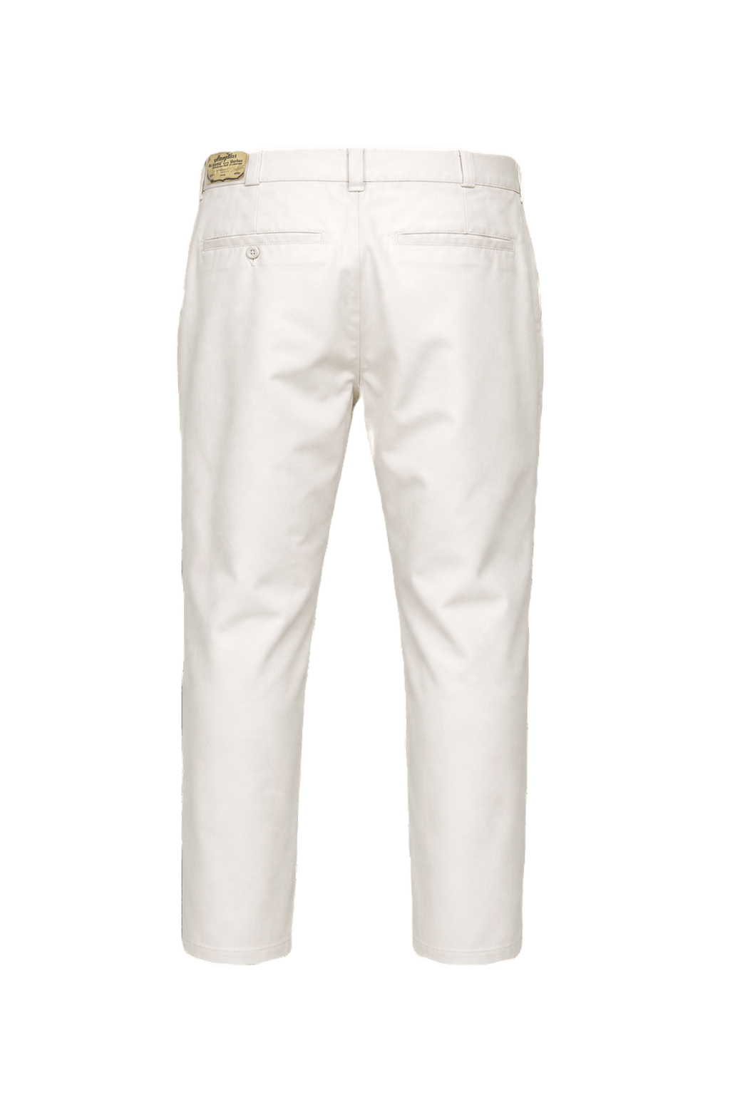 1980s White Cotton Blend Trousers - Back View