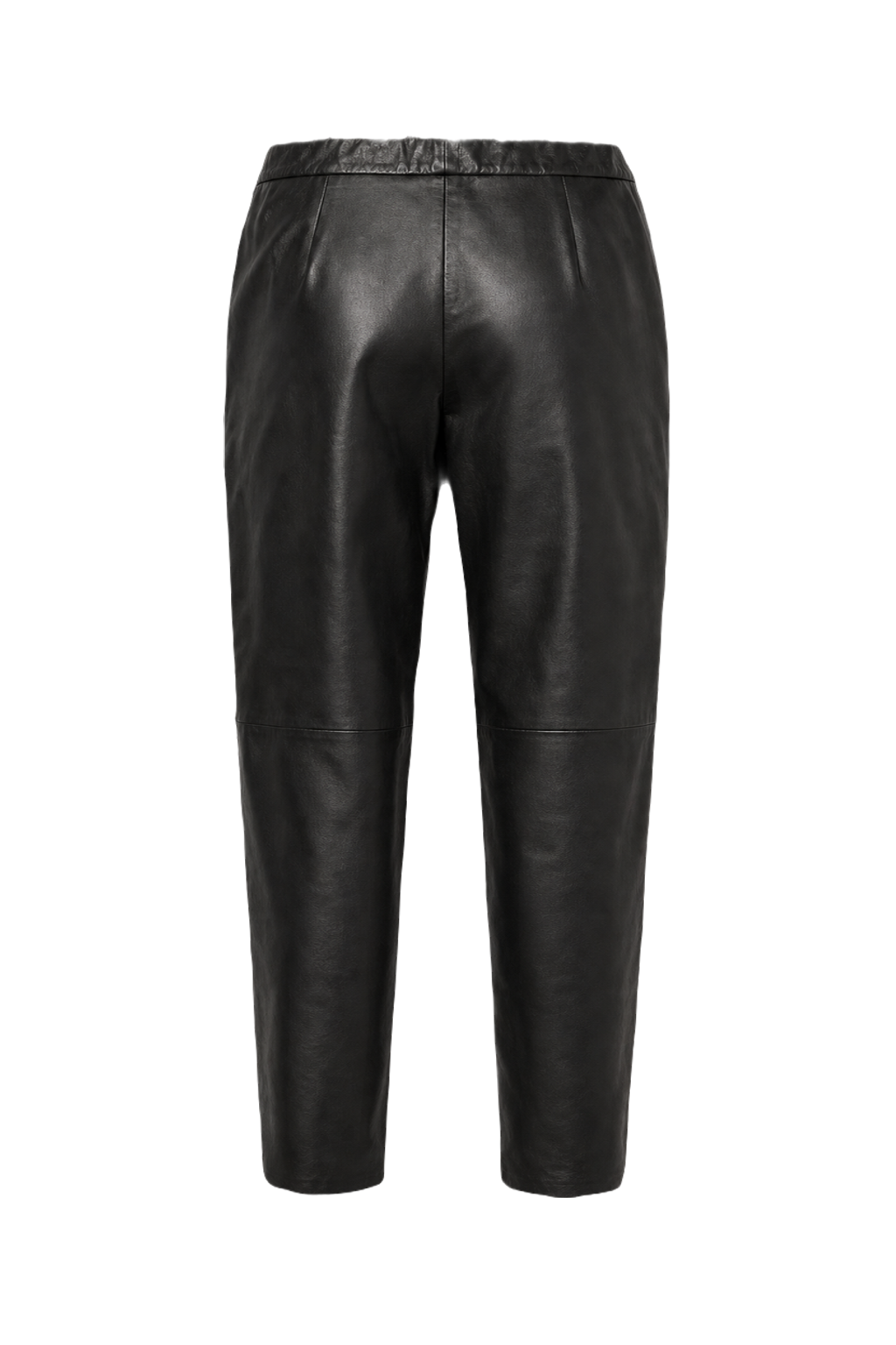 1980s Black Leather Pants - Back View