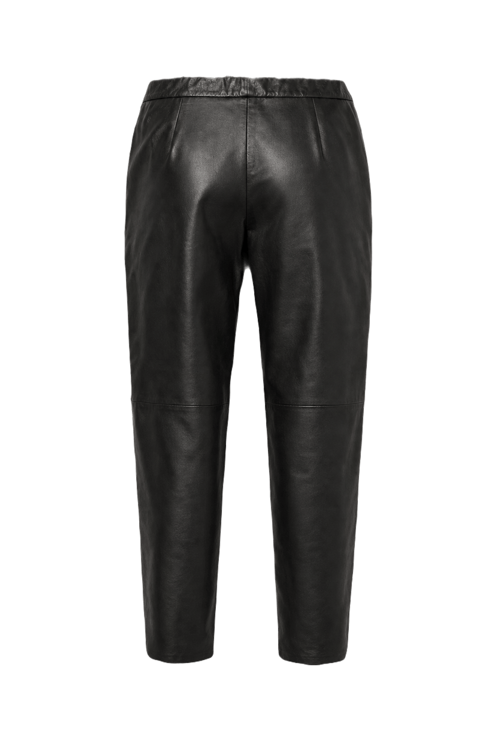 1980s Black Leather Pants - Back View