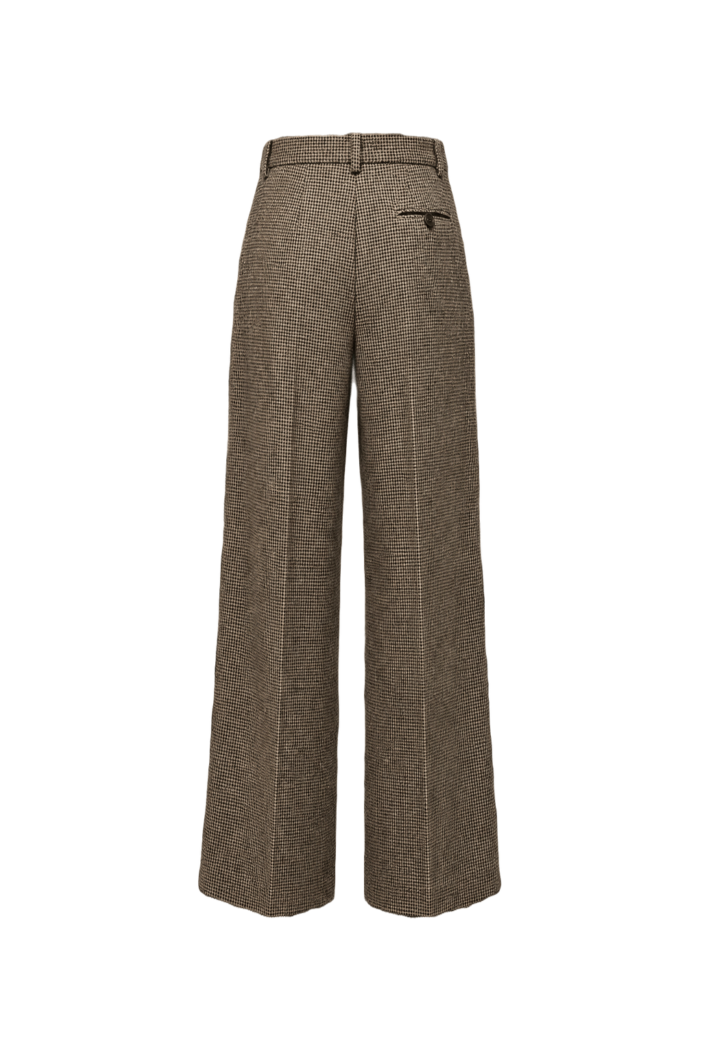 1980s Gray Wool Blend Trousers - Back View