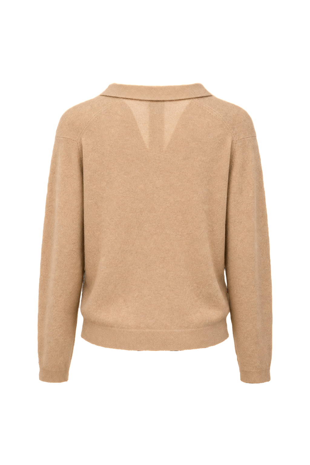 1920s Light Tan Wool Blend Cardigan - Back View