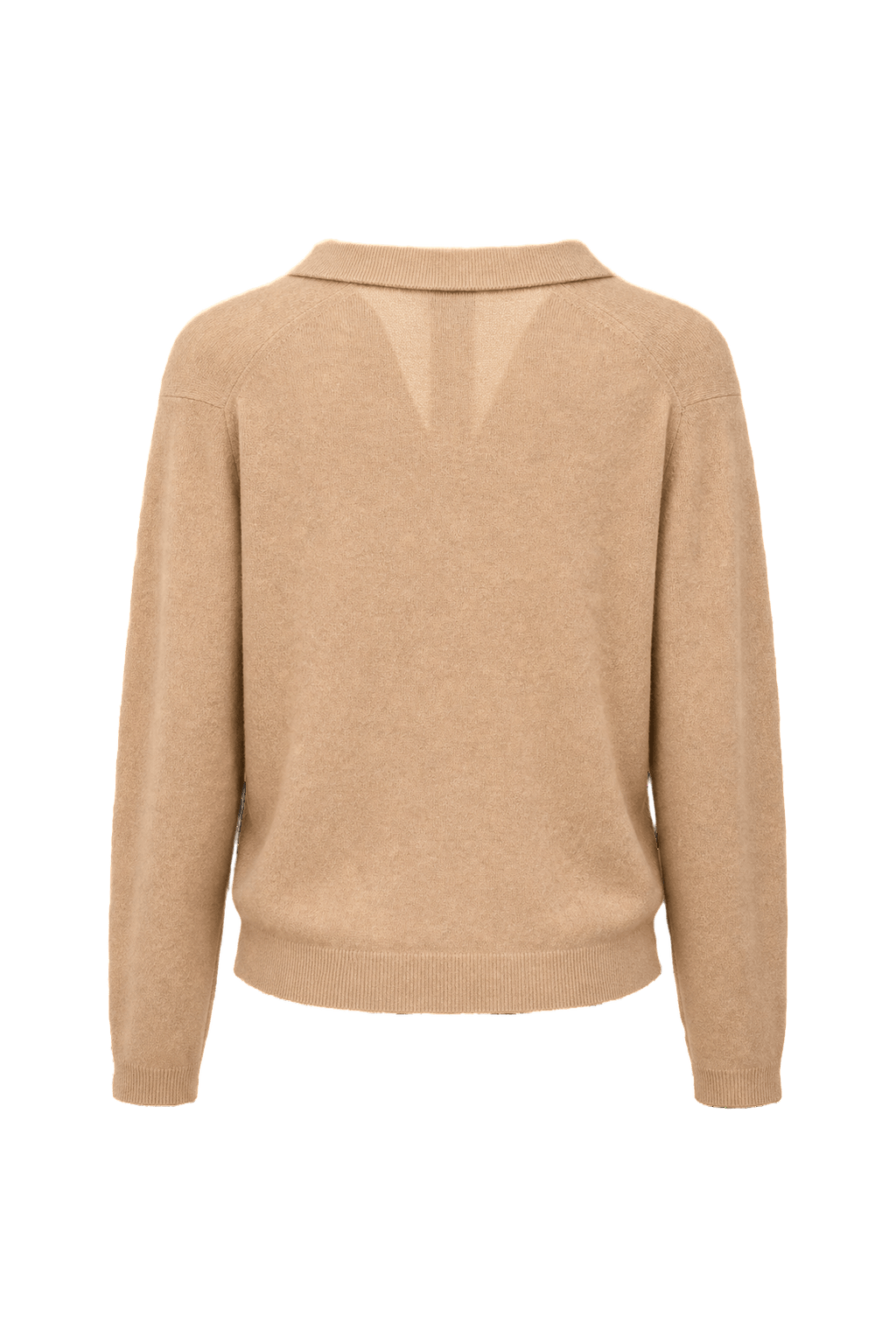 1920s Light Tan Wool Blend Cardigan - Back View