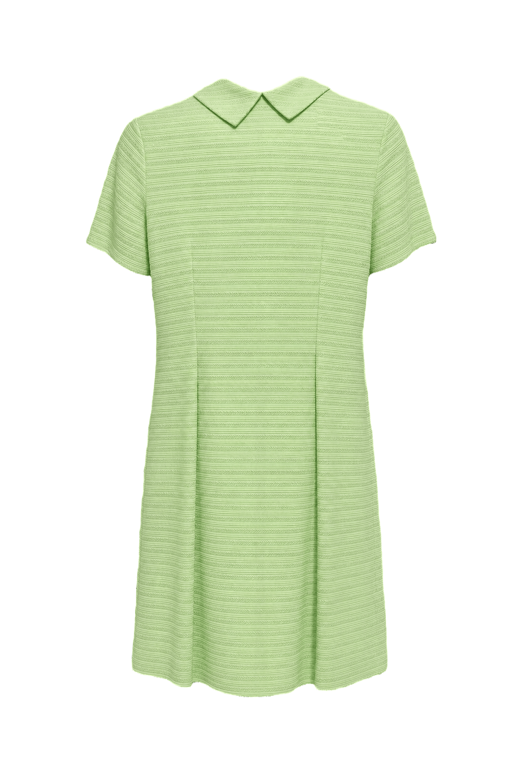 1960s Mint Green Polyester Blend Shift Dress - Back View