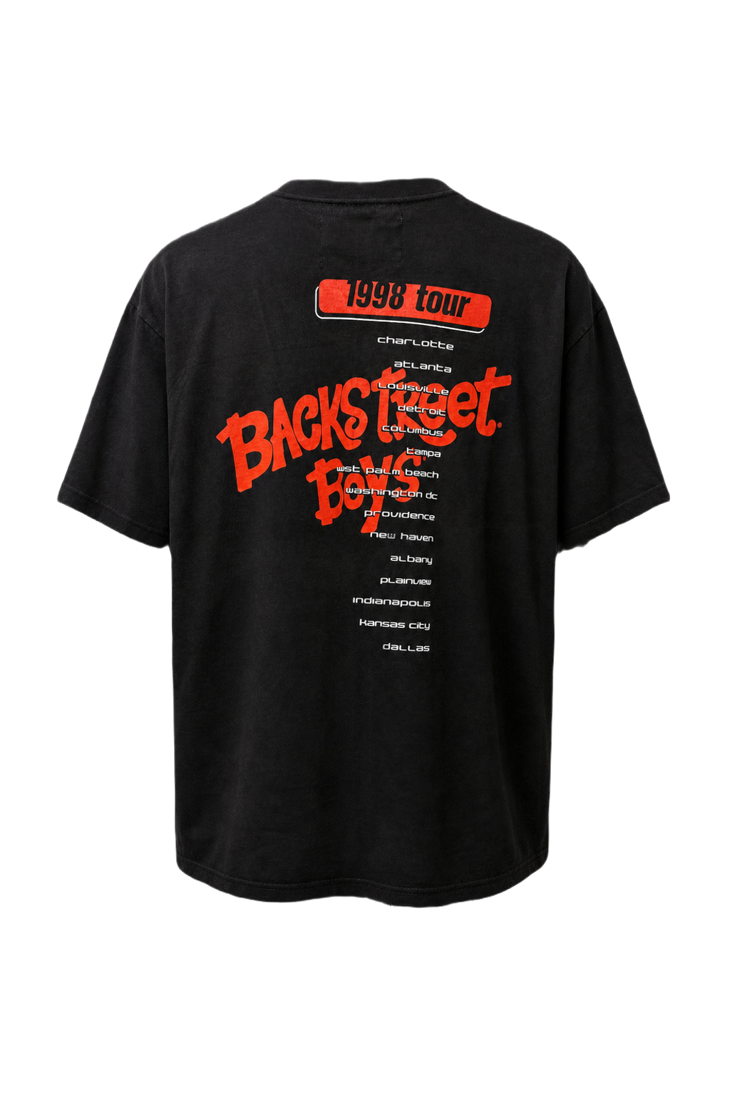1990s Black Cotton T-Shirt - Back View
