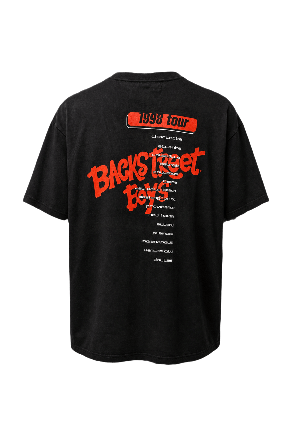1990s Black Cotton T-Shirt - Back View