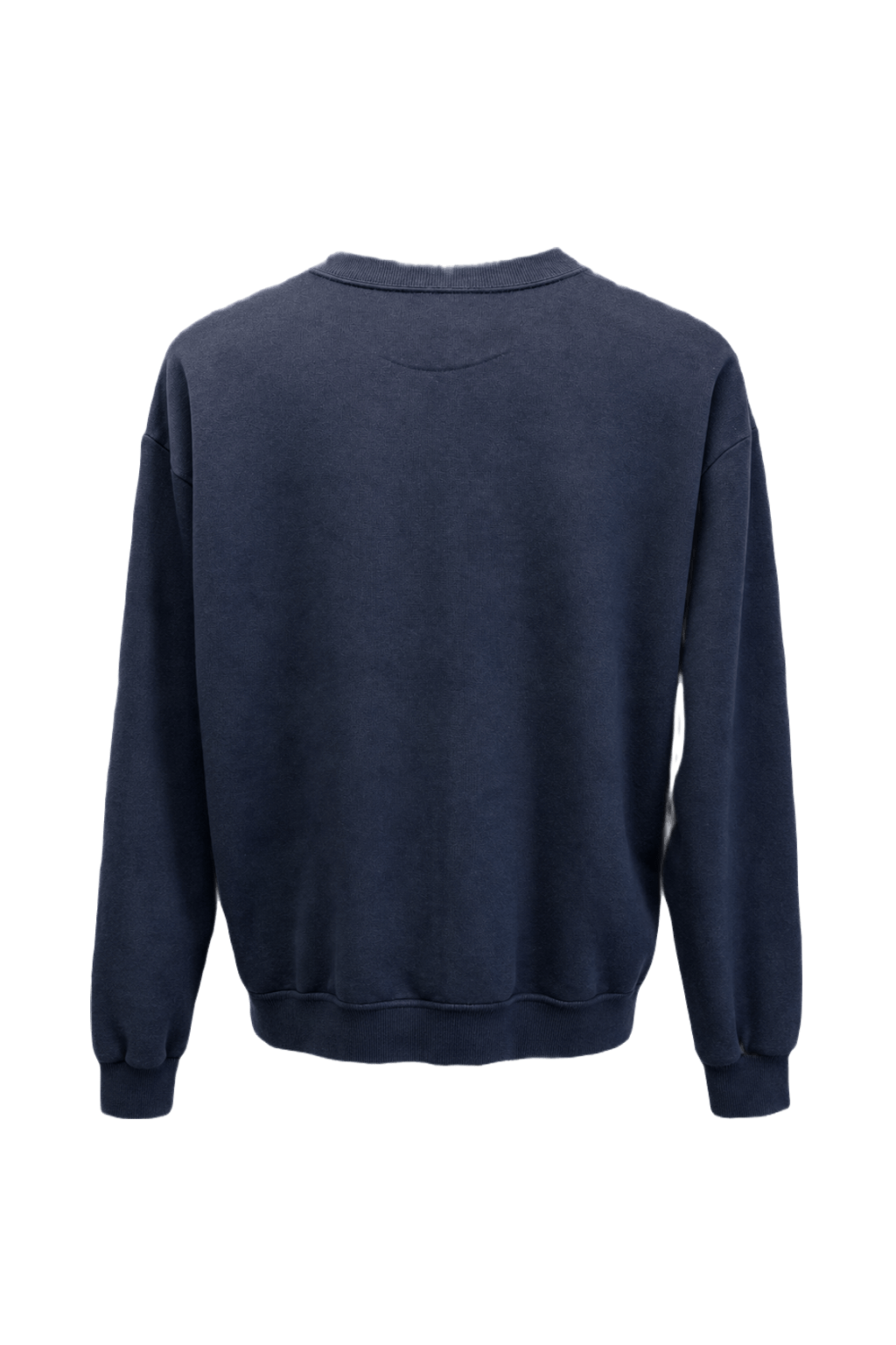 1990s Navy Blue Cotton Blend Sweater - Back View