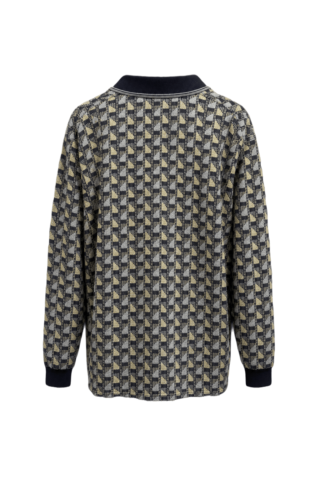 1980s Navy Blue Cotton Blend Sweater - Back View