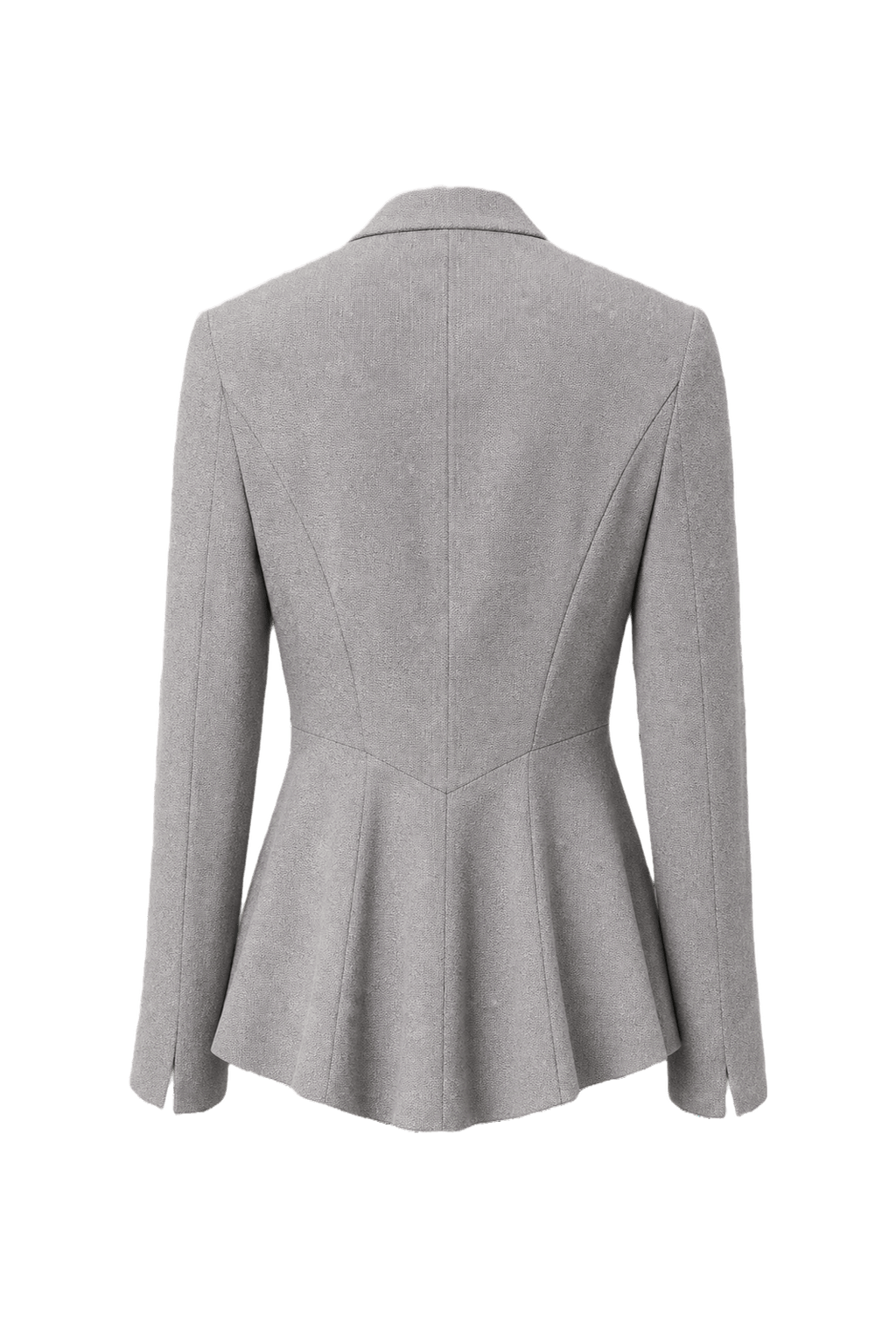 1990s Grey Synthetic Blend Blazer - Back View