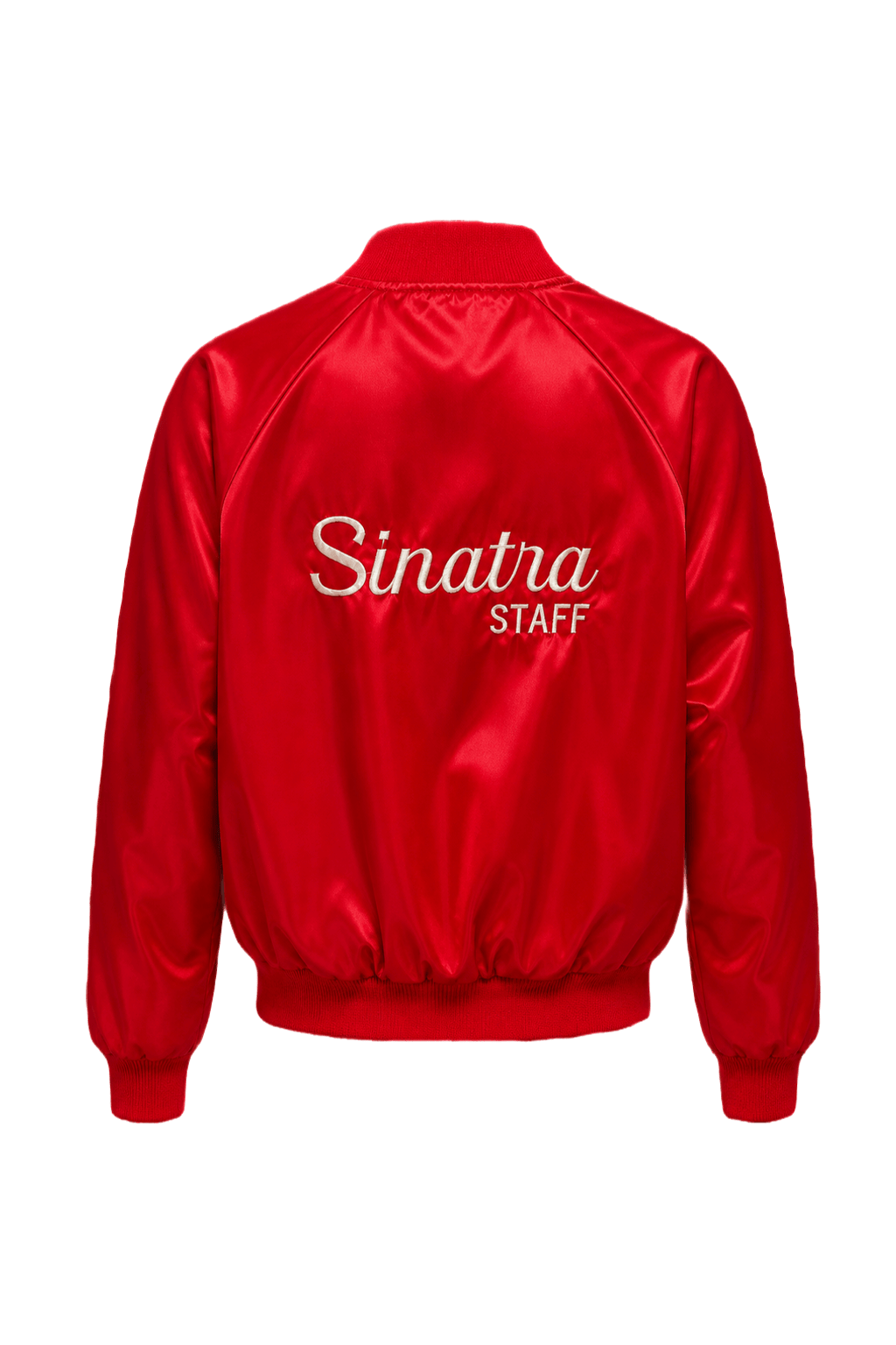 1980s Red Synthetic Jacket - Back View