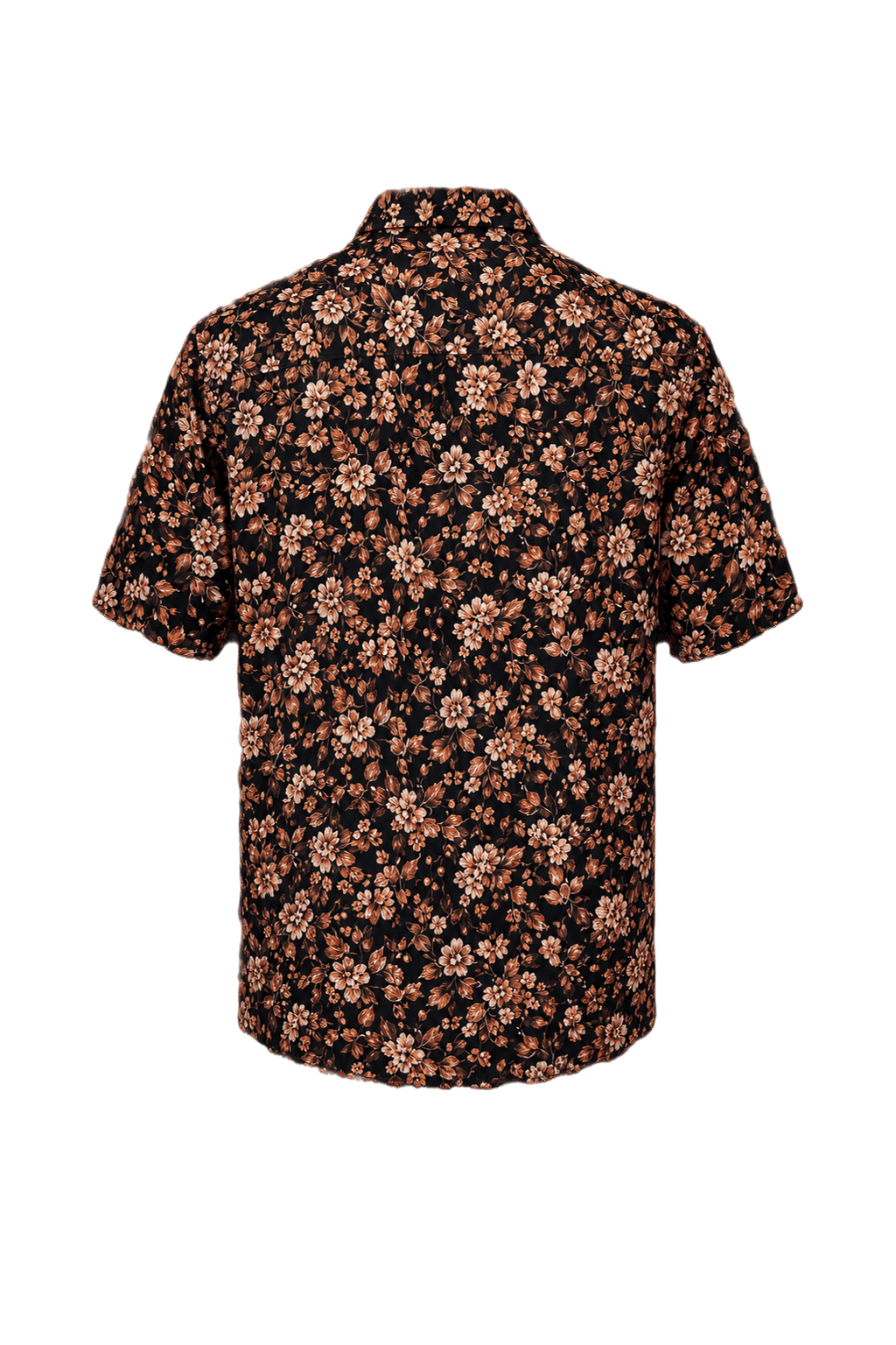 1980s Black Cotton Shirt - Back View