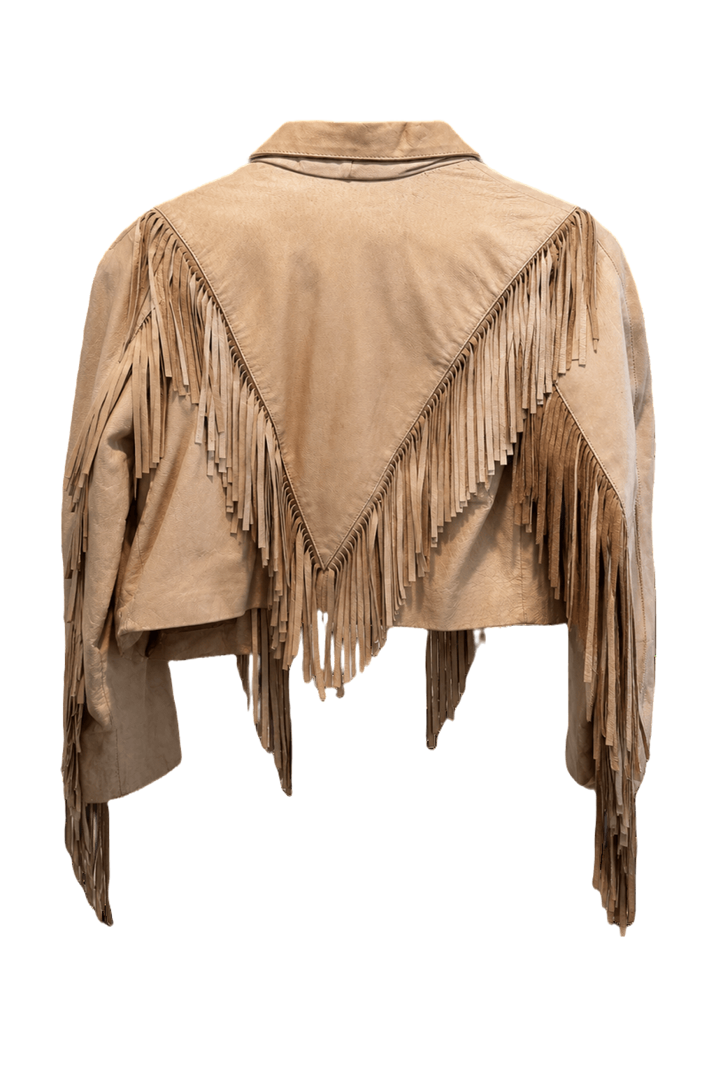 1970s Light Brown Suede Jacket - Back View