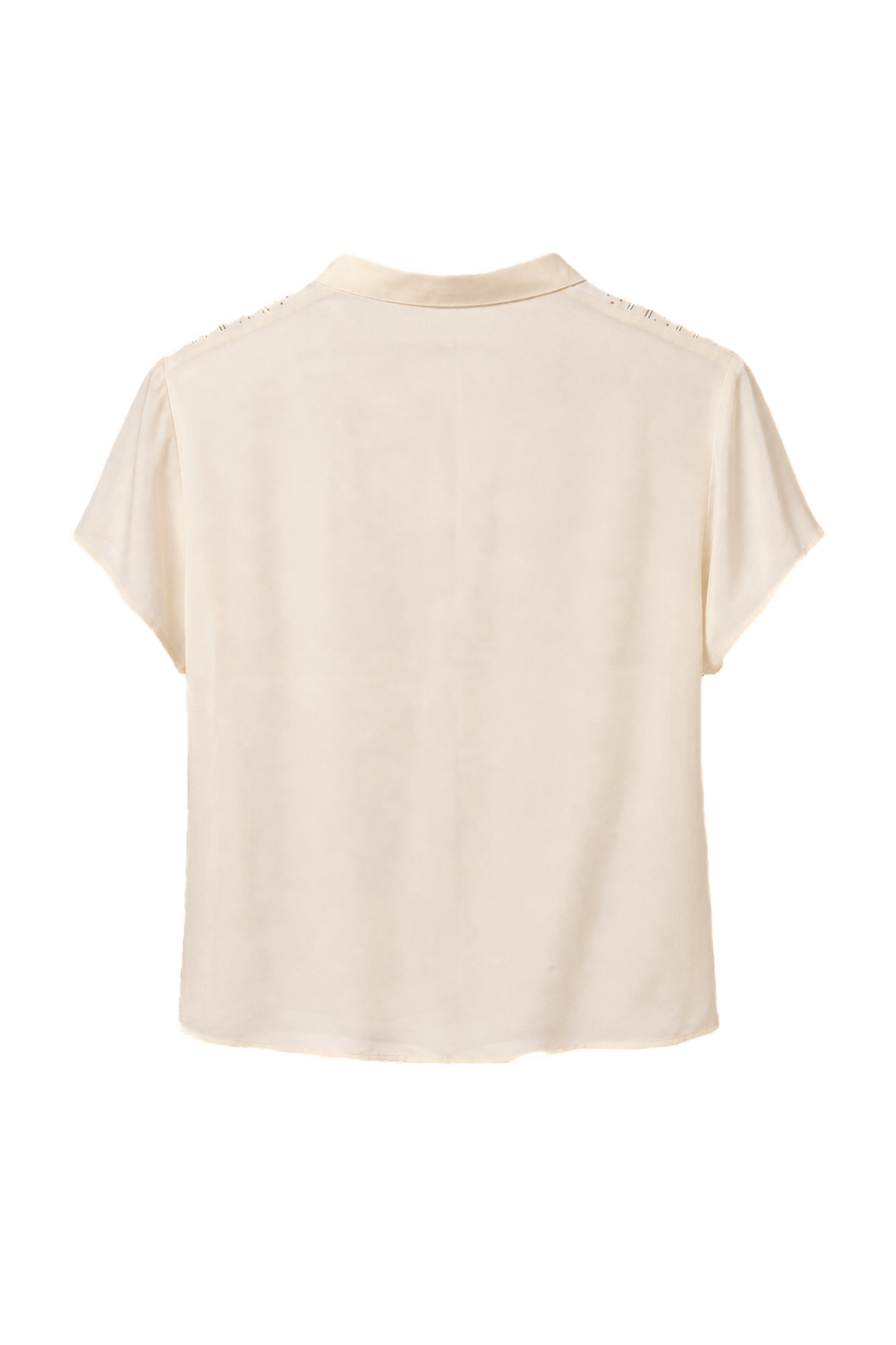 1930s Cream Silk Blouse - Back View