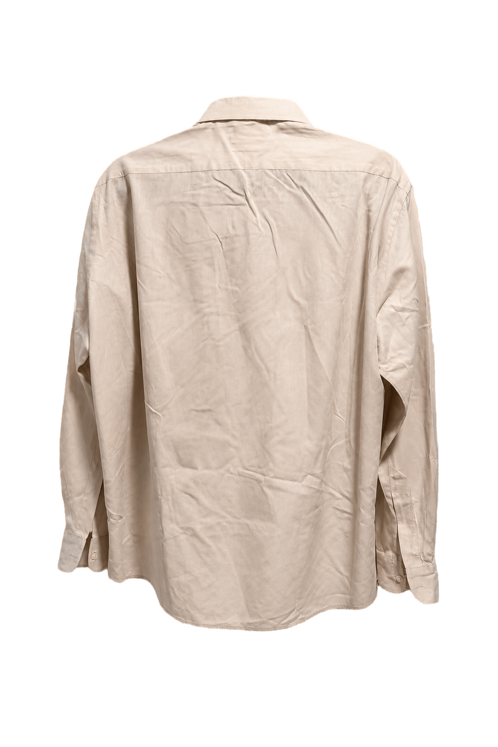 1970s Beige Cotton Shirt - Back View