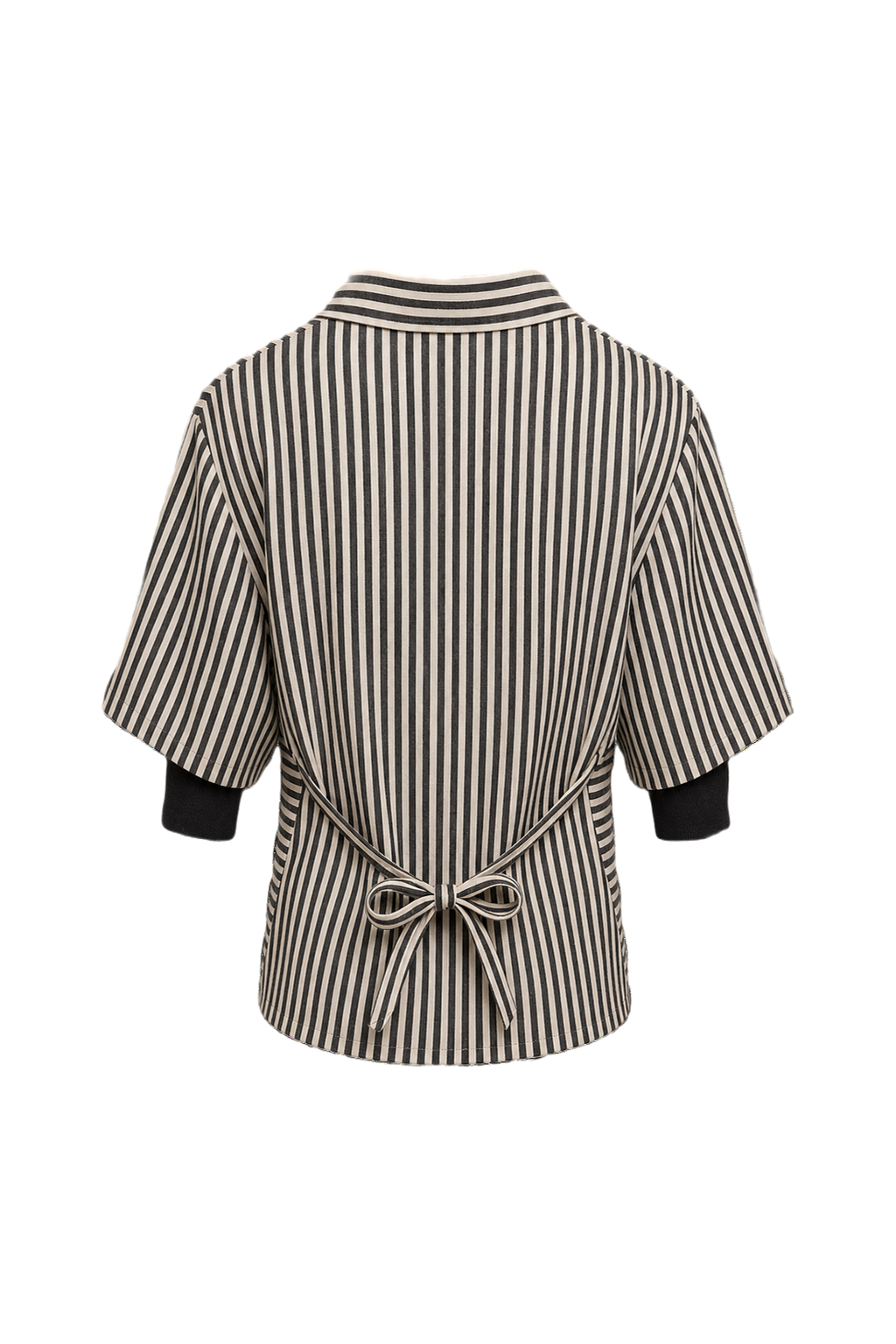 1970s Cream Silk Blouse - Back View