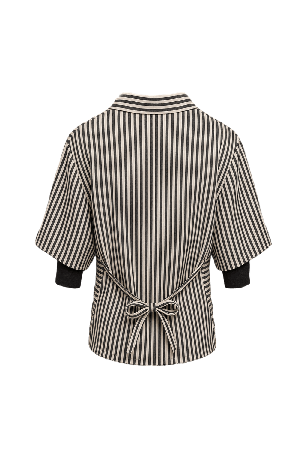 1970s Cream Silk Blouse - Back View