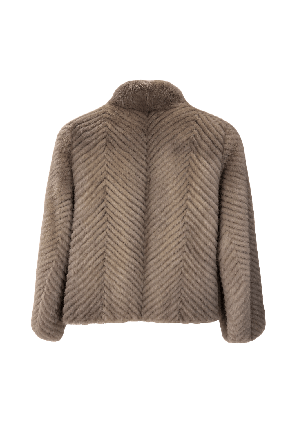 1980s Beige Fur Coat - Back View