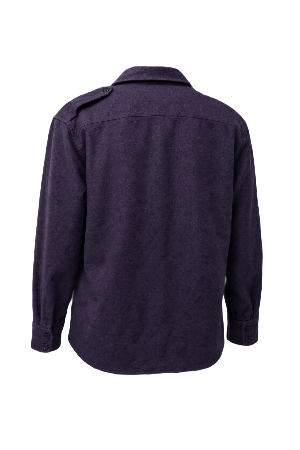 1940s Navy Blue Cotton Shirt - Back View