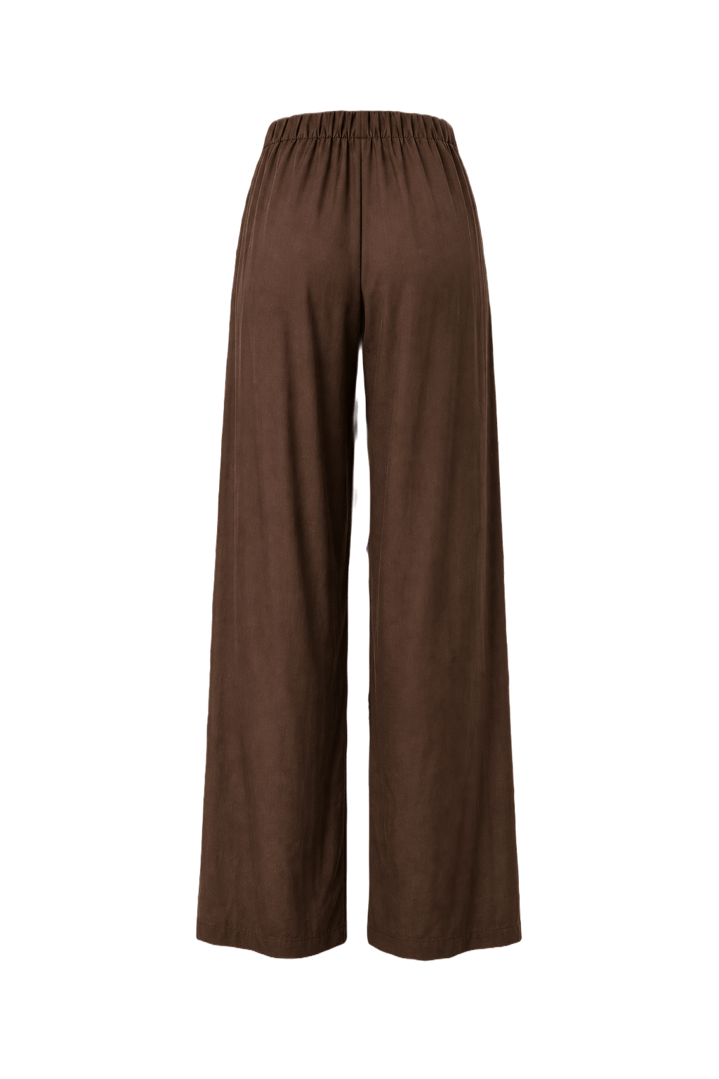 1990s Brown Wool Blend Pants - Back View