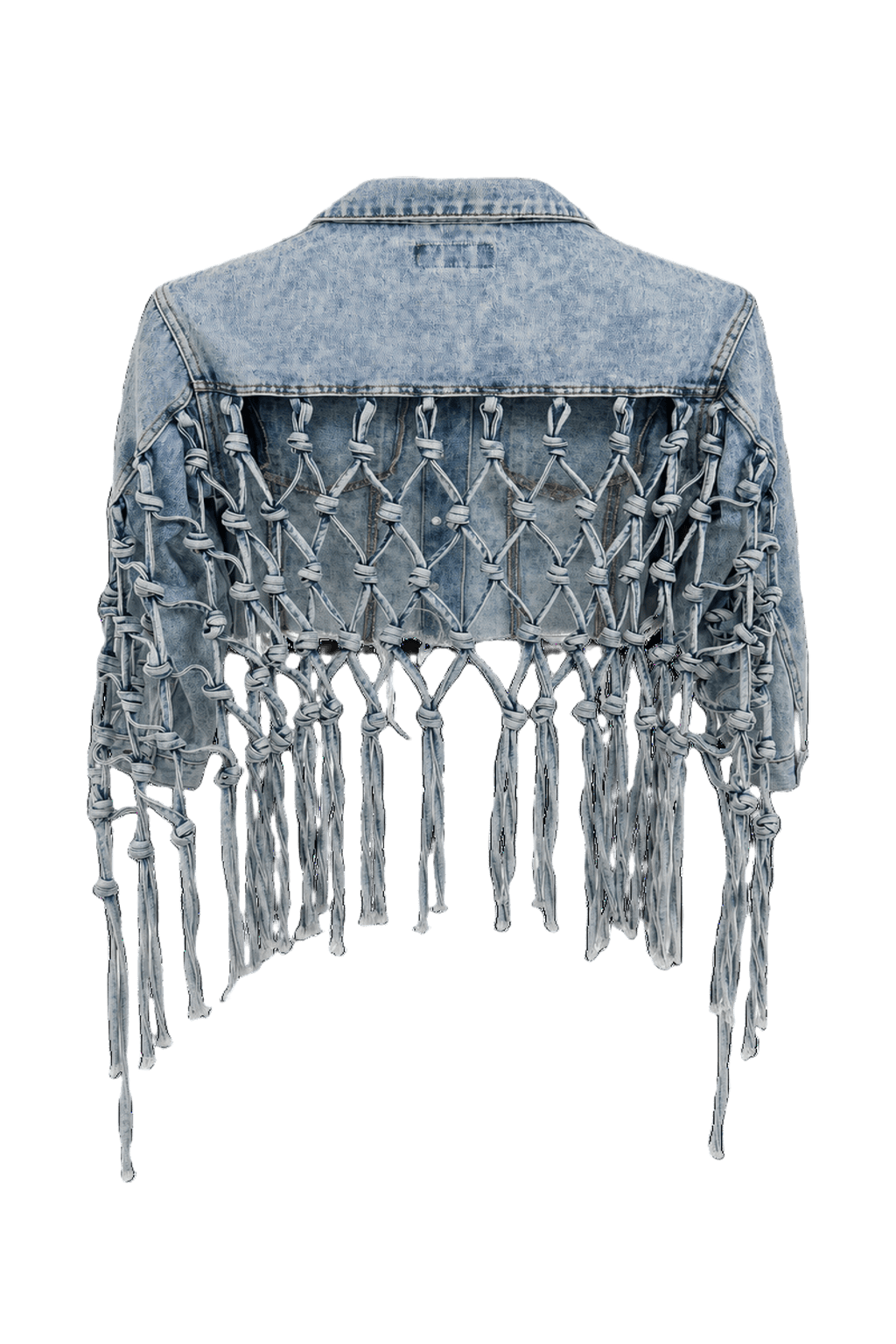 1970s Light Blue Denim Jacket - Back View