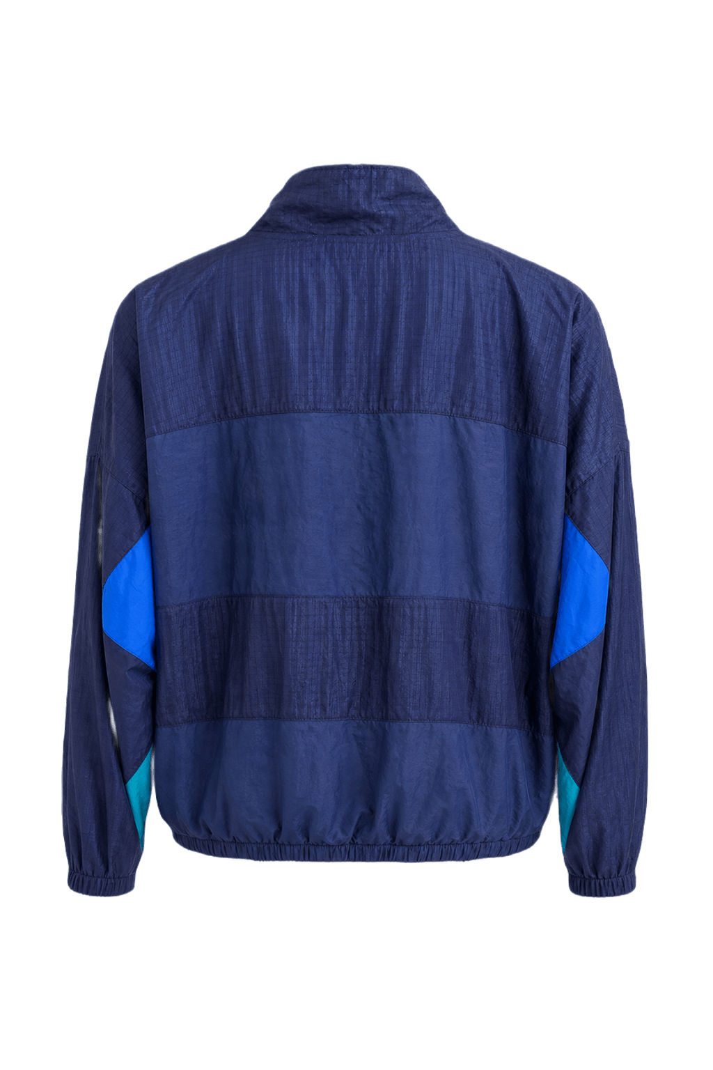1980s Navy Blue Nylon Jacket - Back View