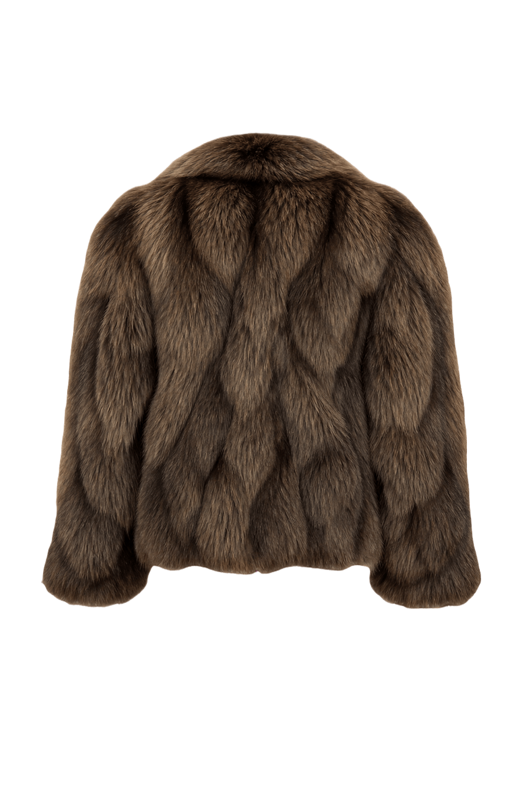 1990s Brown Fur Coat - Back View